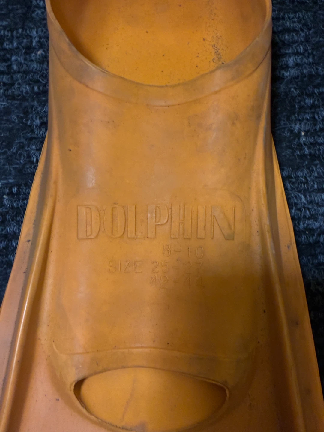 Used Dolphin Full Foot Snorkeling Fins - Size 8-10 (EU 42-44 - photo 2
