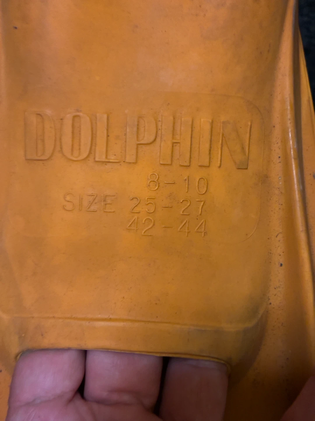 Used Dolphin Full Foot Snorkeling Fins - Size 8-10 (EU 42-44 - photo 4