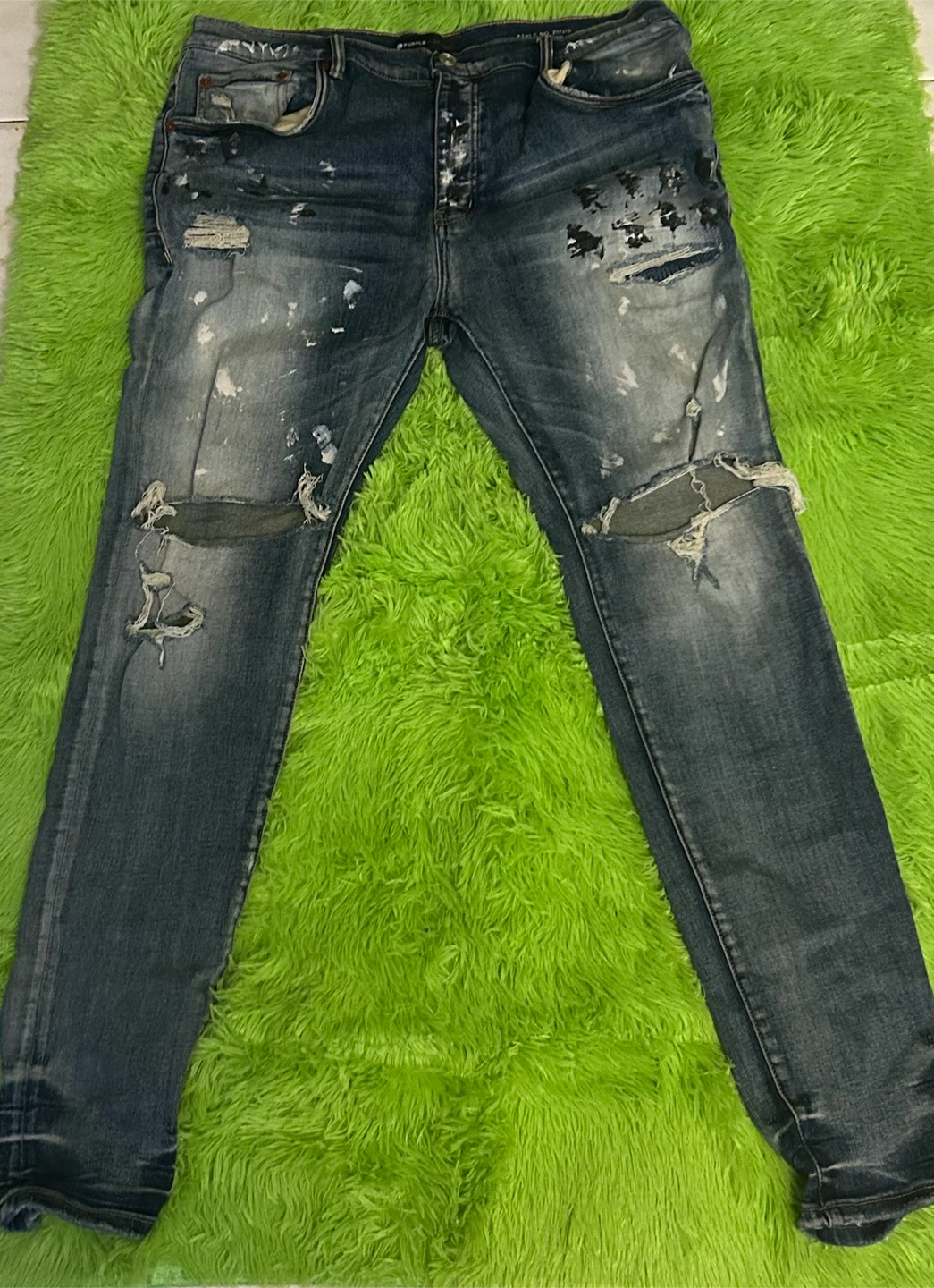 Purple jeans