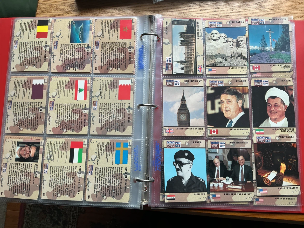 38  1991 Pro Set DESERT STORM Military Trading Cards - photo 2