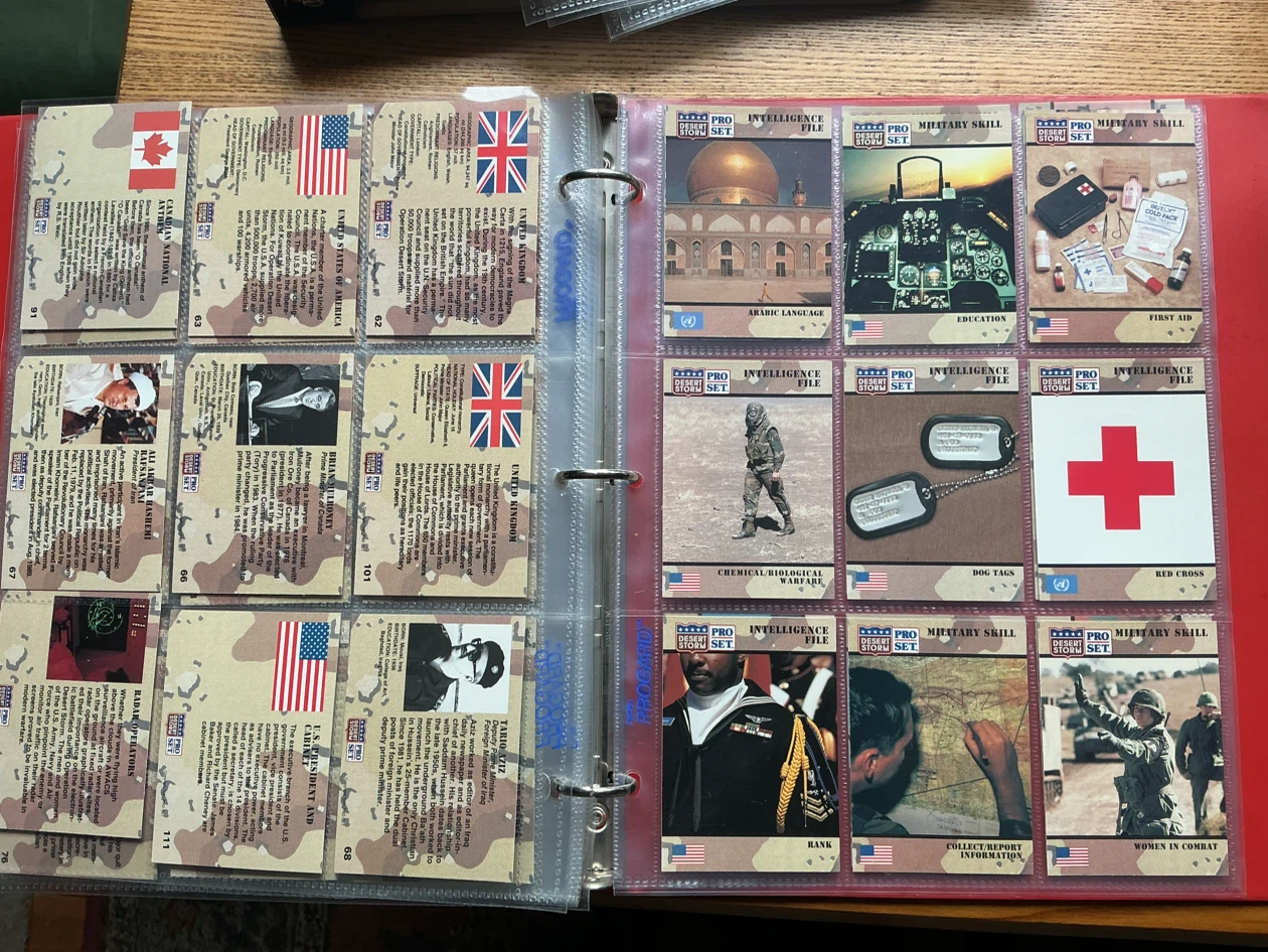 38  1991 Pro Set DESERT STORM Military Trading Cards - photo 3