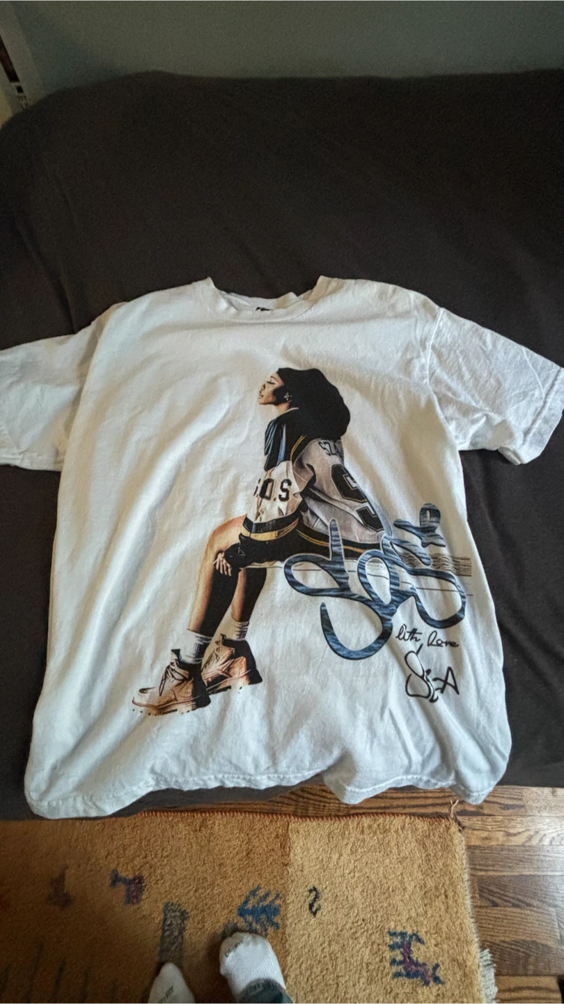 White SZA T-Shirt with Graphic