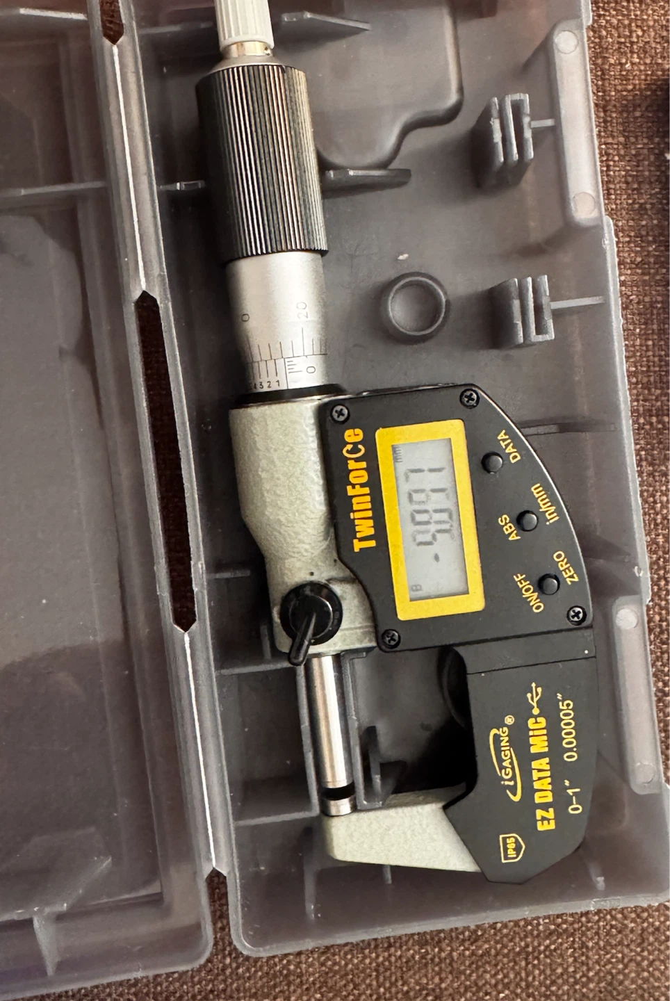 Gaging TwinForce EZ Data Mic Digital Caliper 0-1" - photo 2