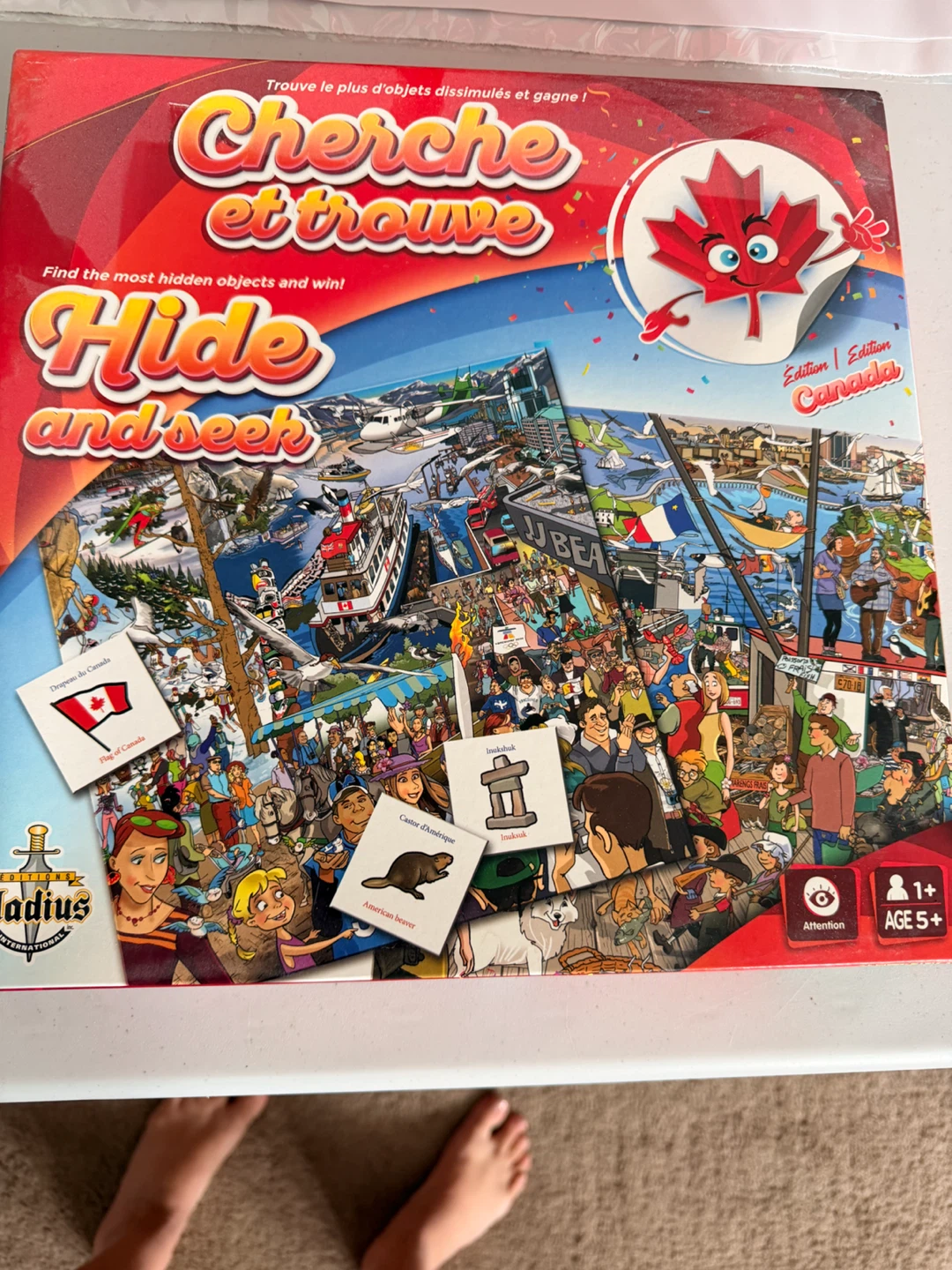 Hide and Seek Canada Edition Board Game