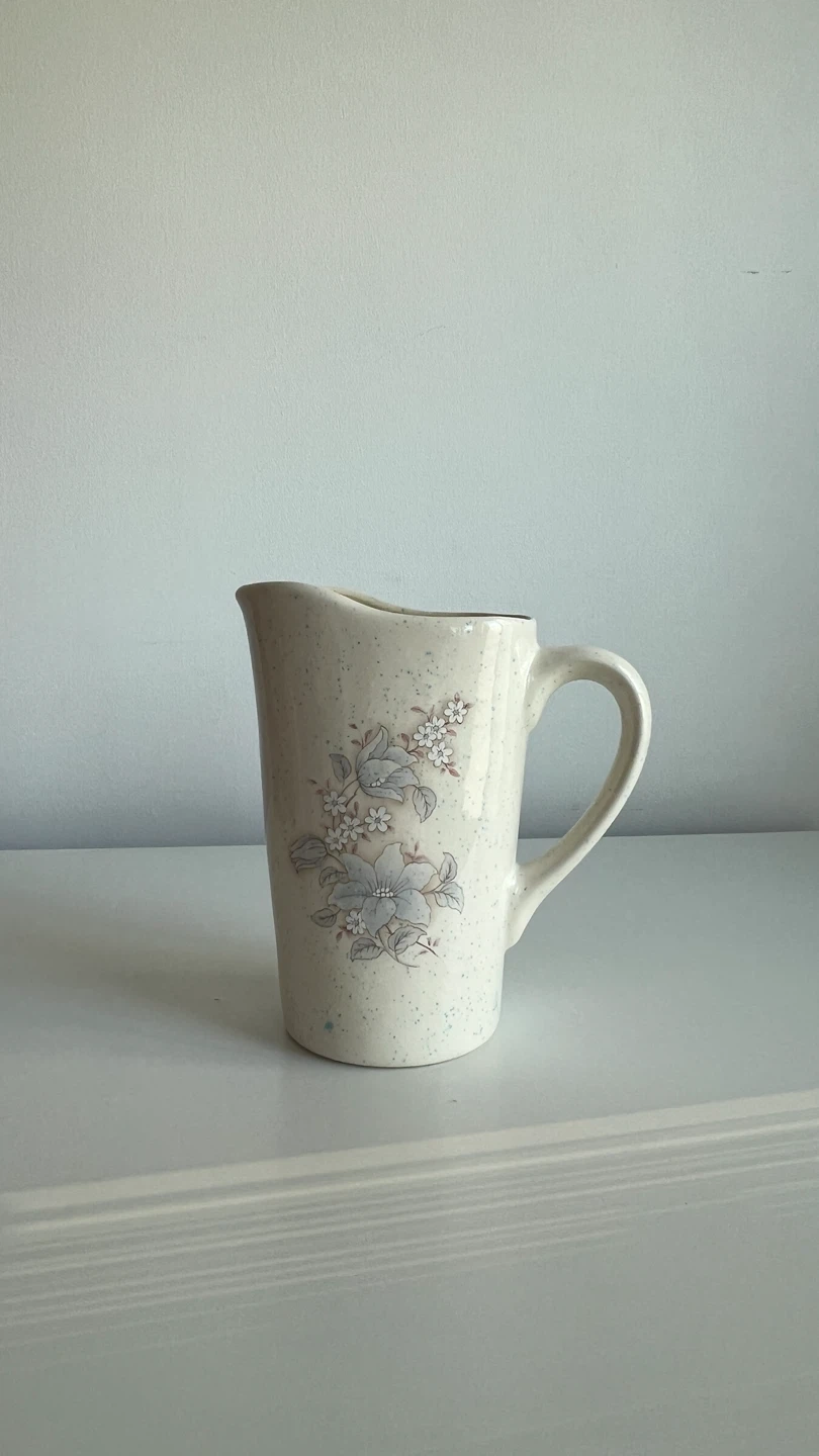 Cream Pitcher with Floral Design