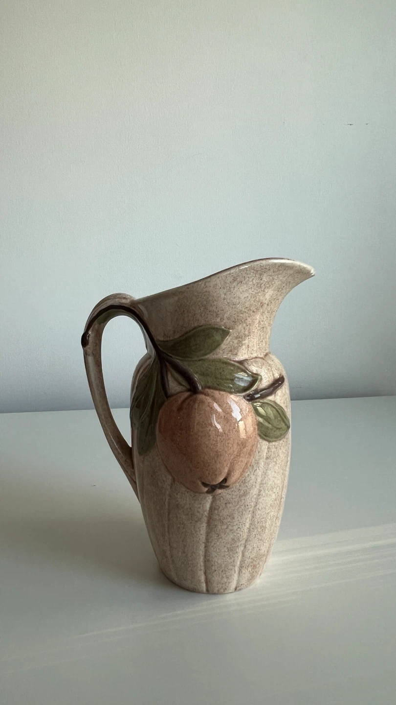 Vintage Ceramic Pitcher with Fruit Design - photo 2