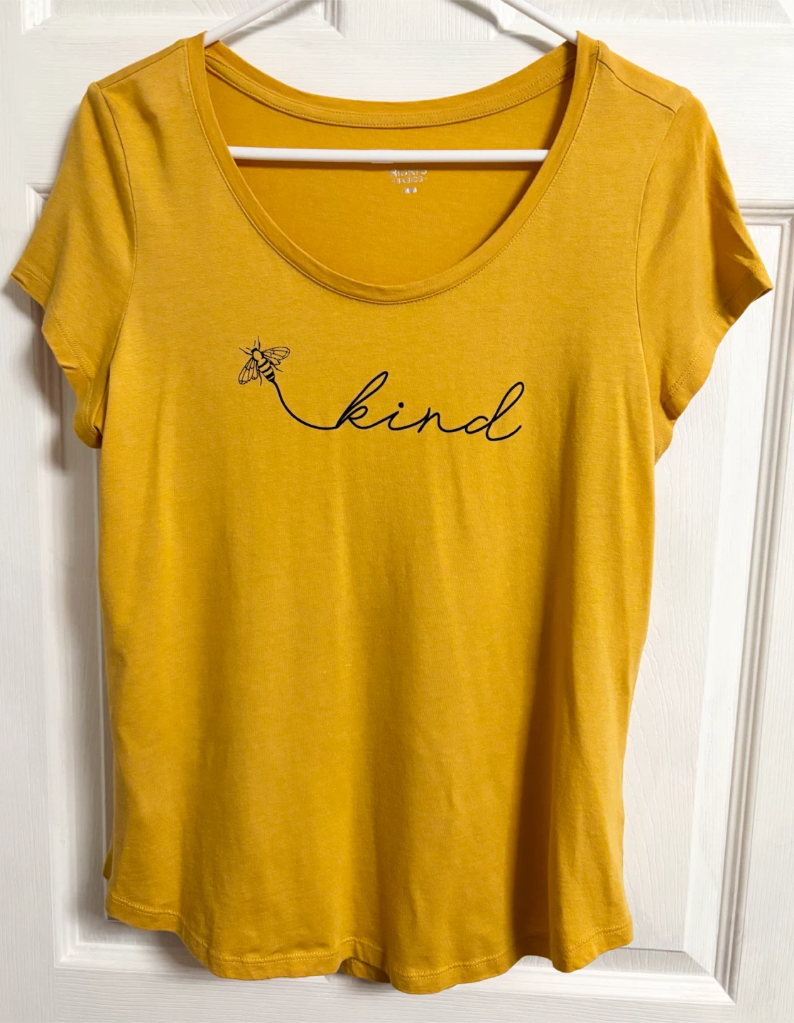 Yellow "Bee Kind" T-Shirt - Size Medium