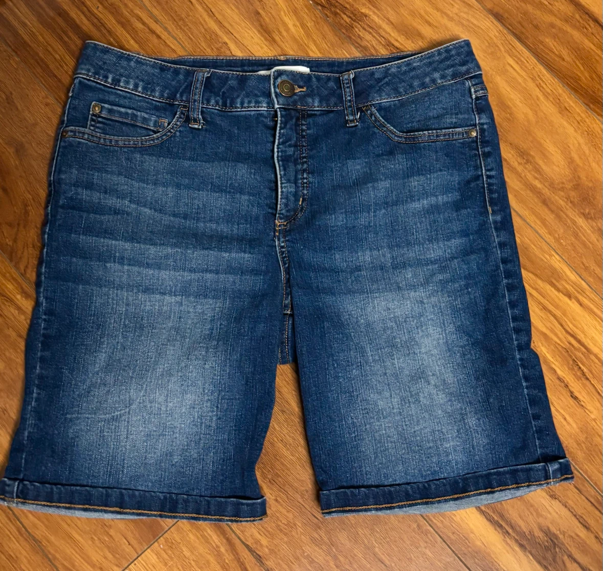 Denim Bermuda Shorts