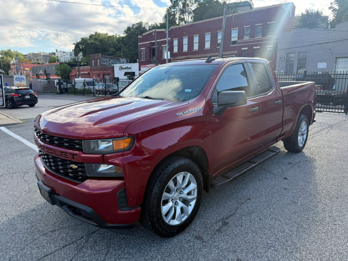 Red Chevrolet Silverado Custom Pickup Truck - photo 3