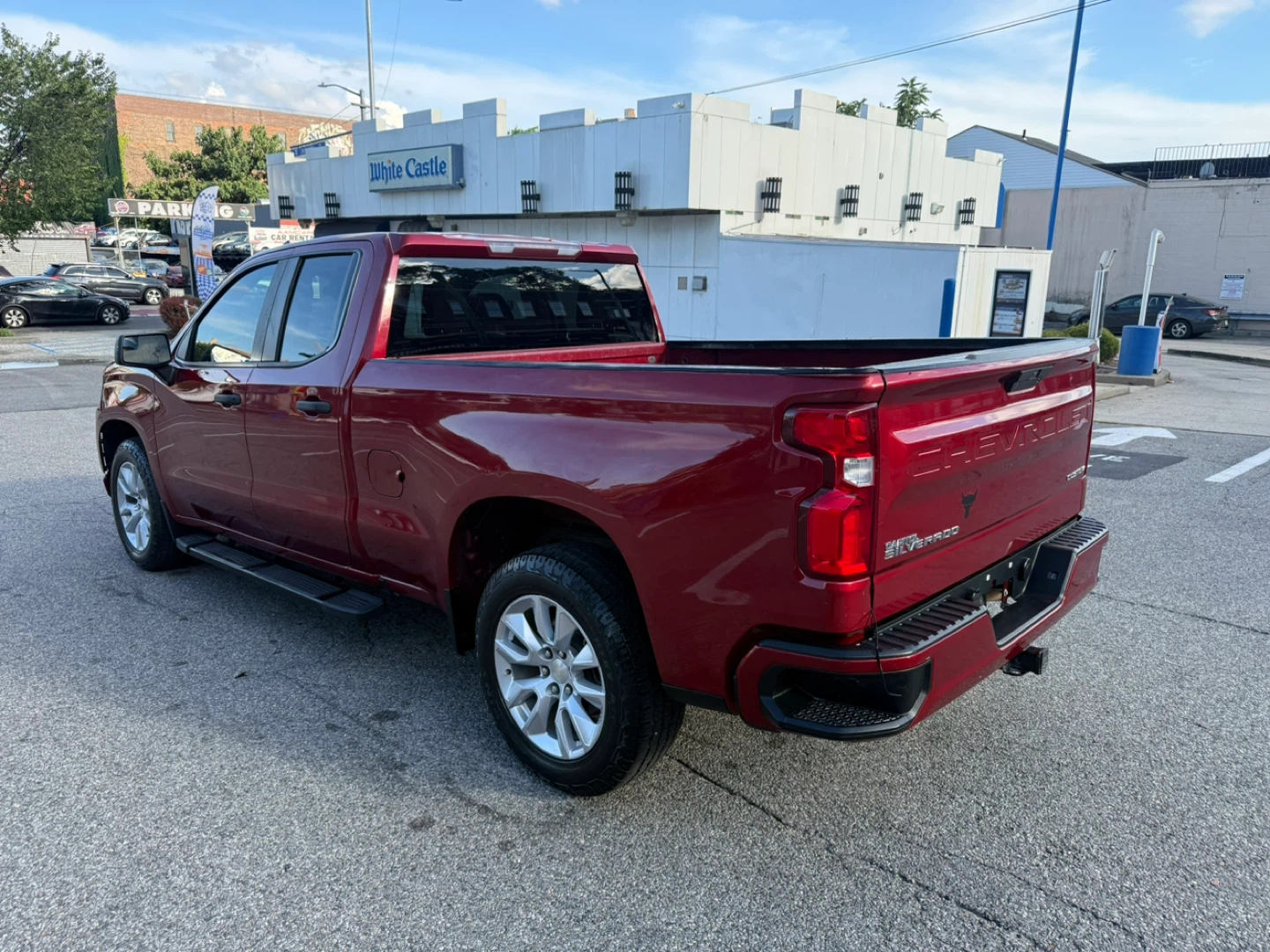Red Chevrolet Silverado Custom Pickup Truck - photo 4