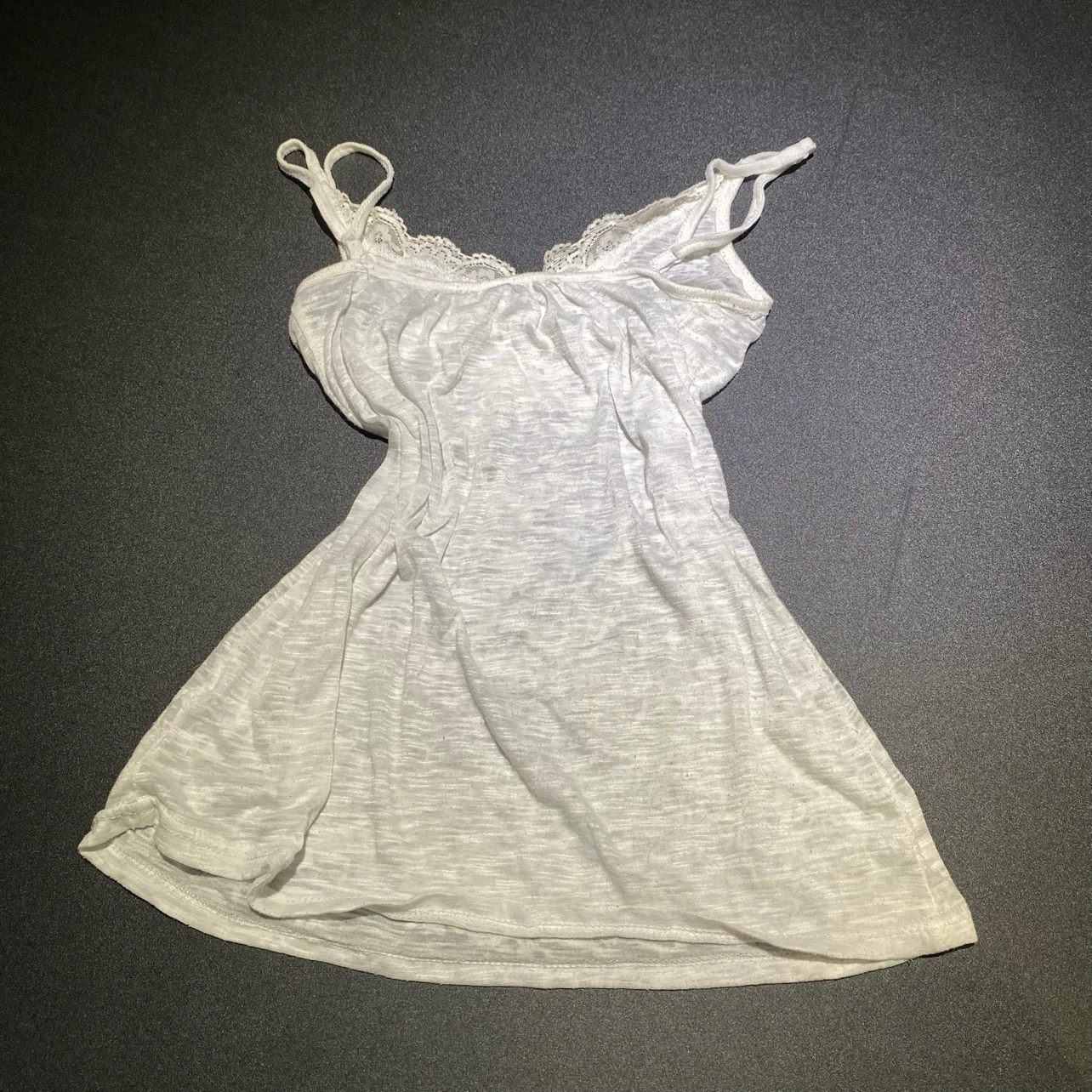 White Cami with Lace Trim - photo 2