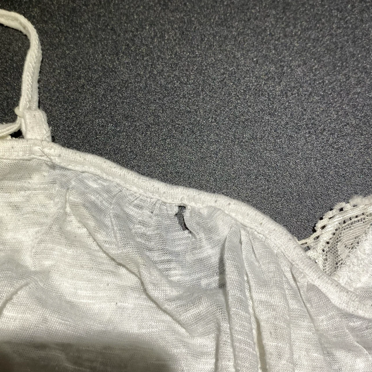 White Cami with Lace Trim - photo 3