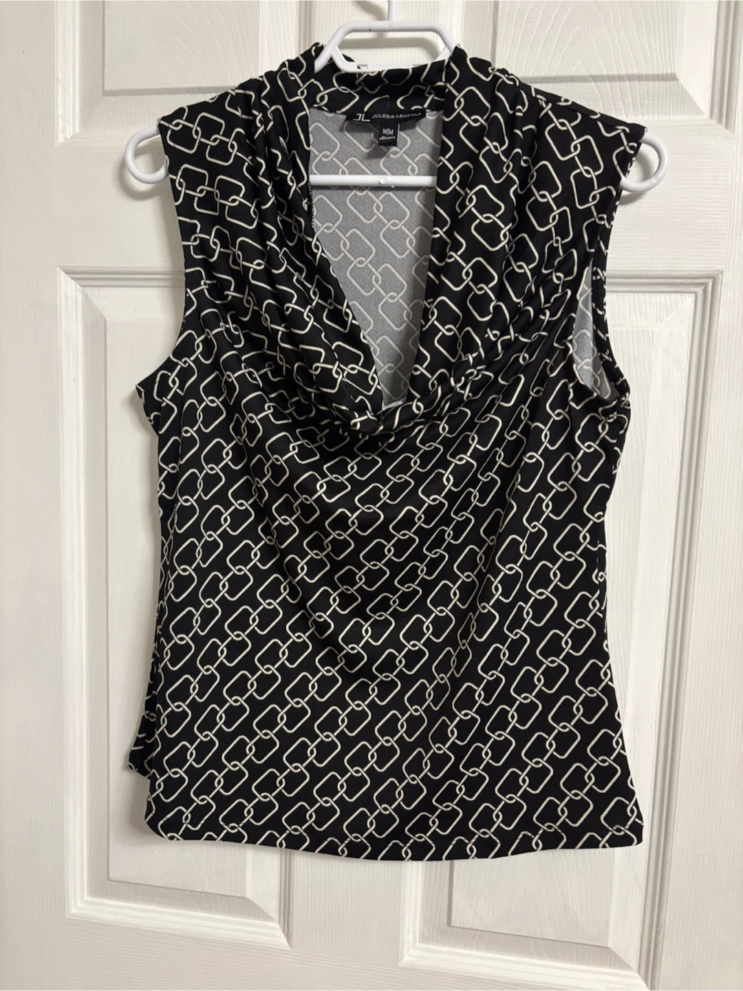 Jules & Leopold Sleeveless Cowl Neck Top