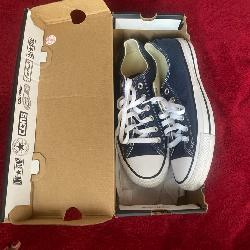 Converse All Star Ox Navy Canvas Sneakers