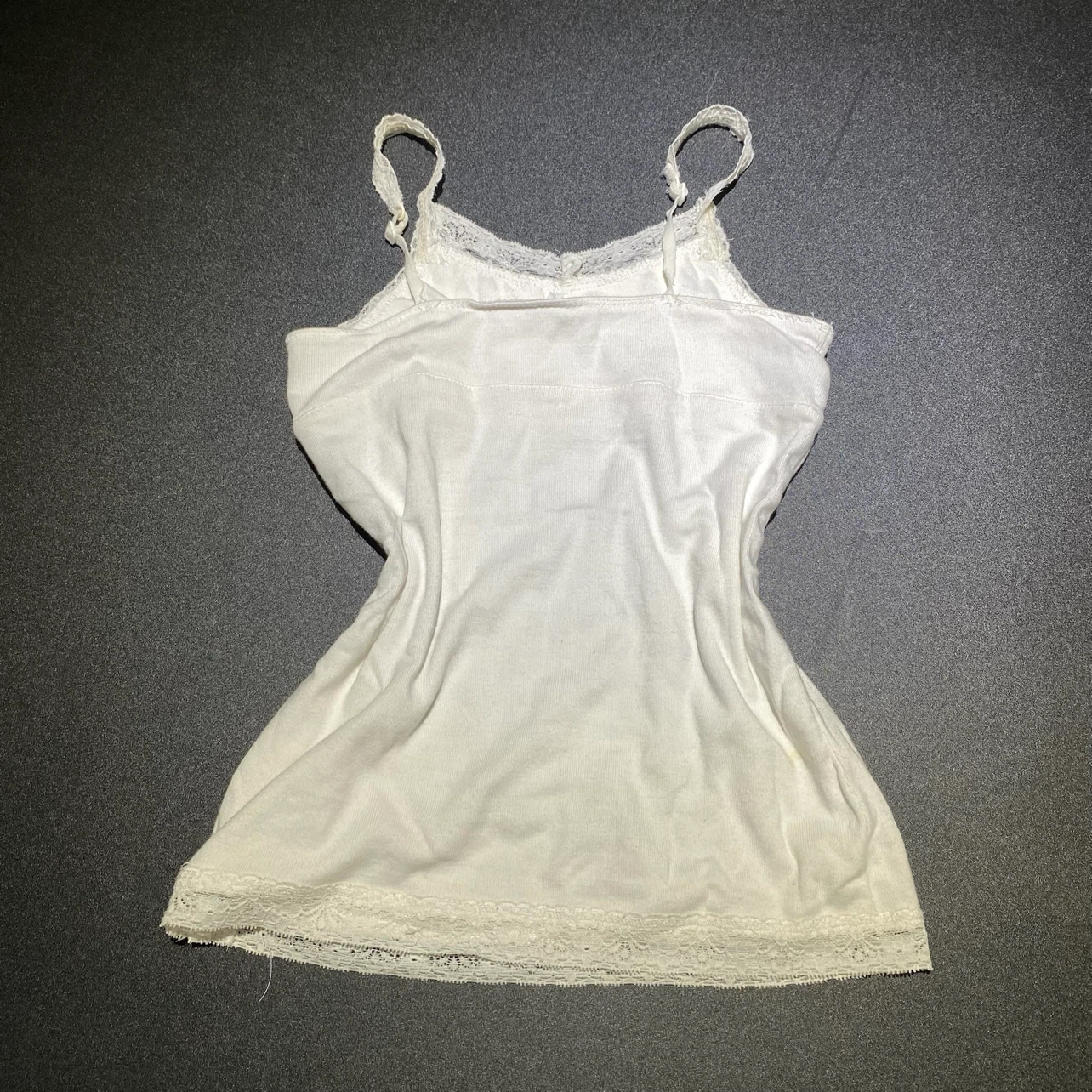 Old Navy White Lace Trim Cami - photo 2