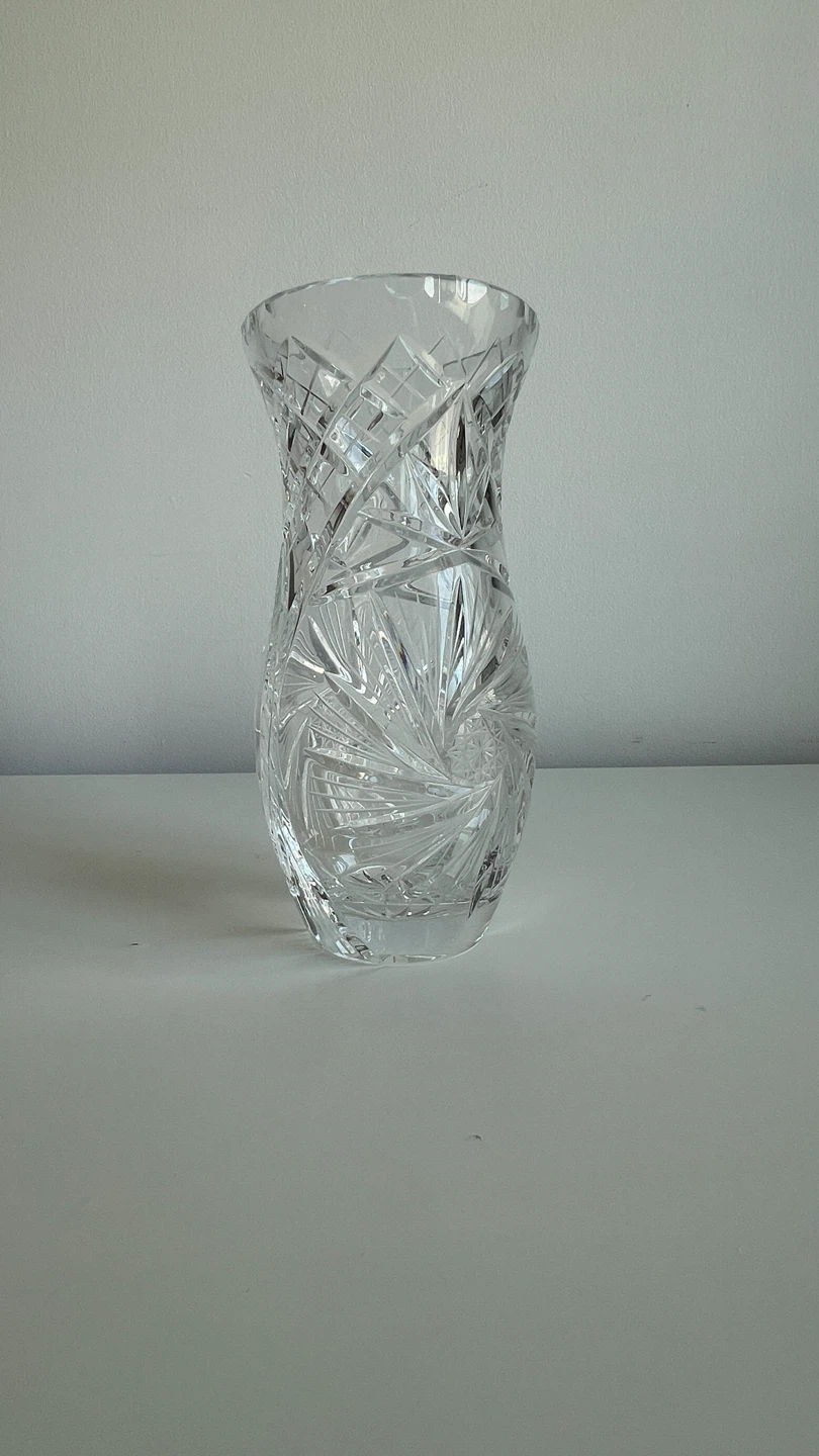 Crystal Cut Glass Vase
