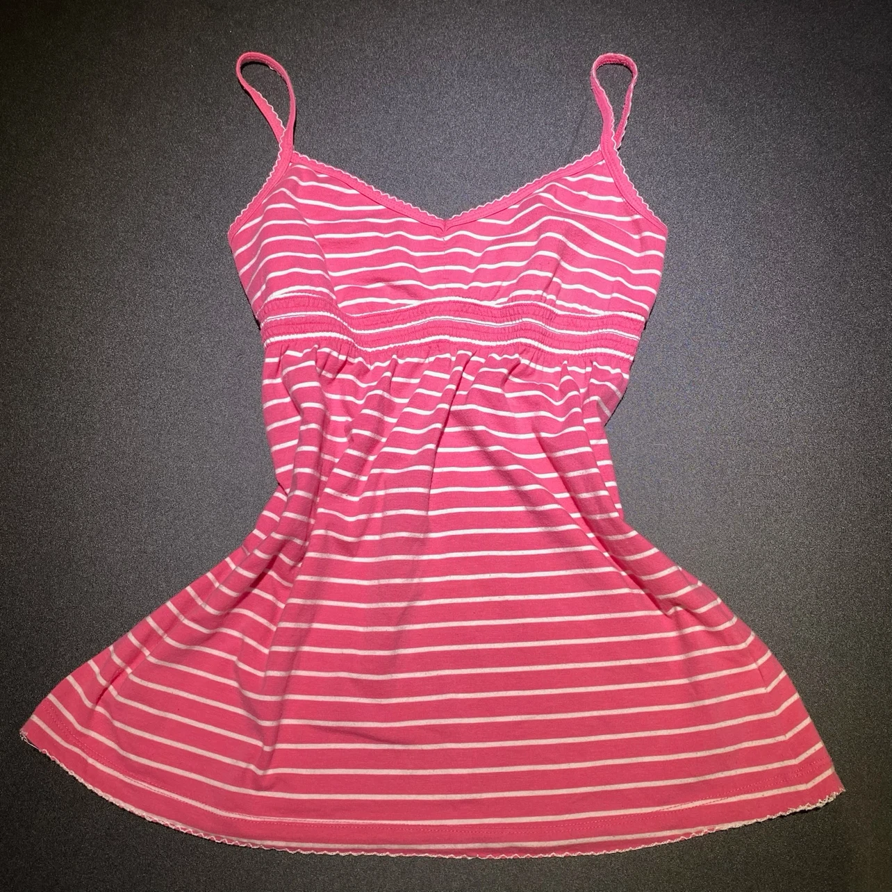 Pink Striped Baby Tank Top