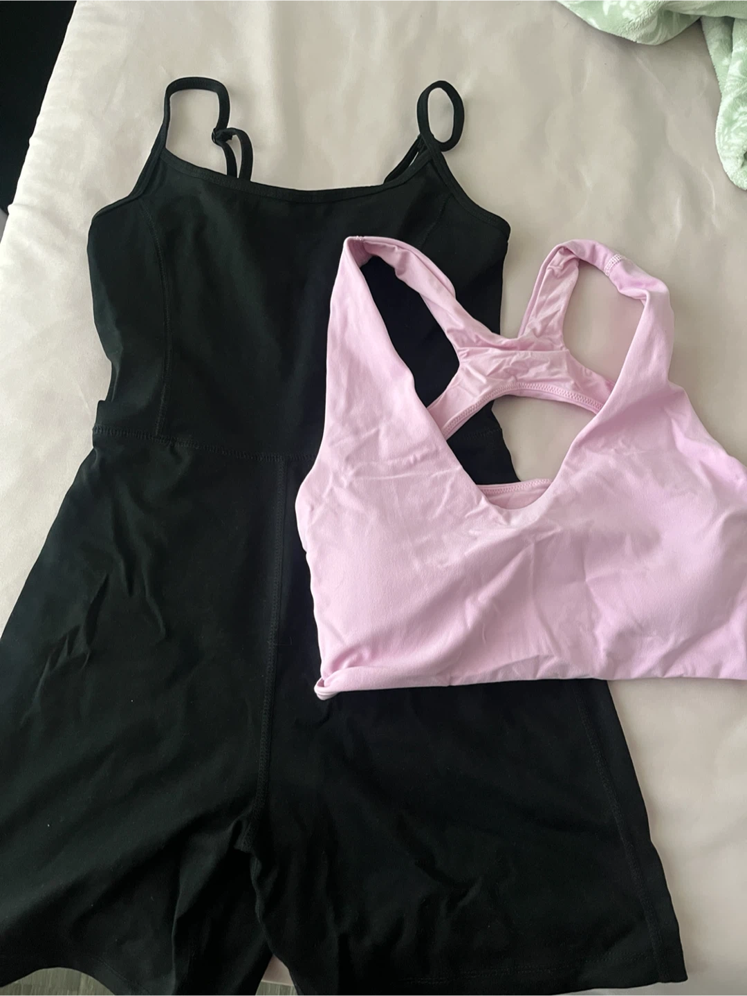 Lululemon Pink Sports Bra & Garage Active Romper BUNDLE