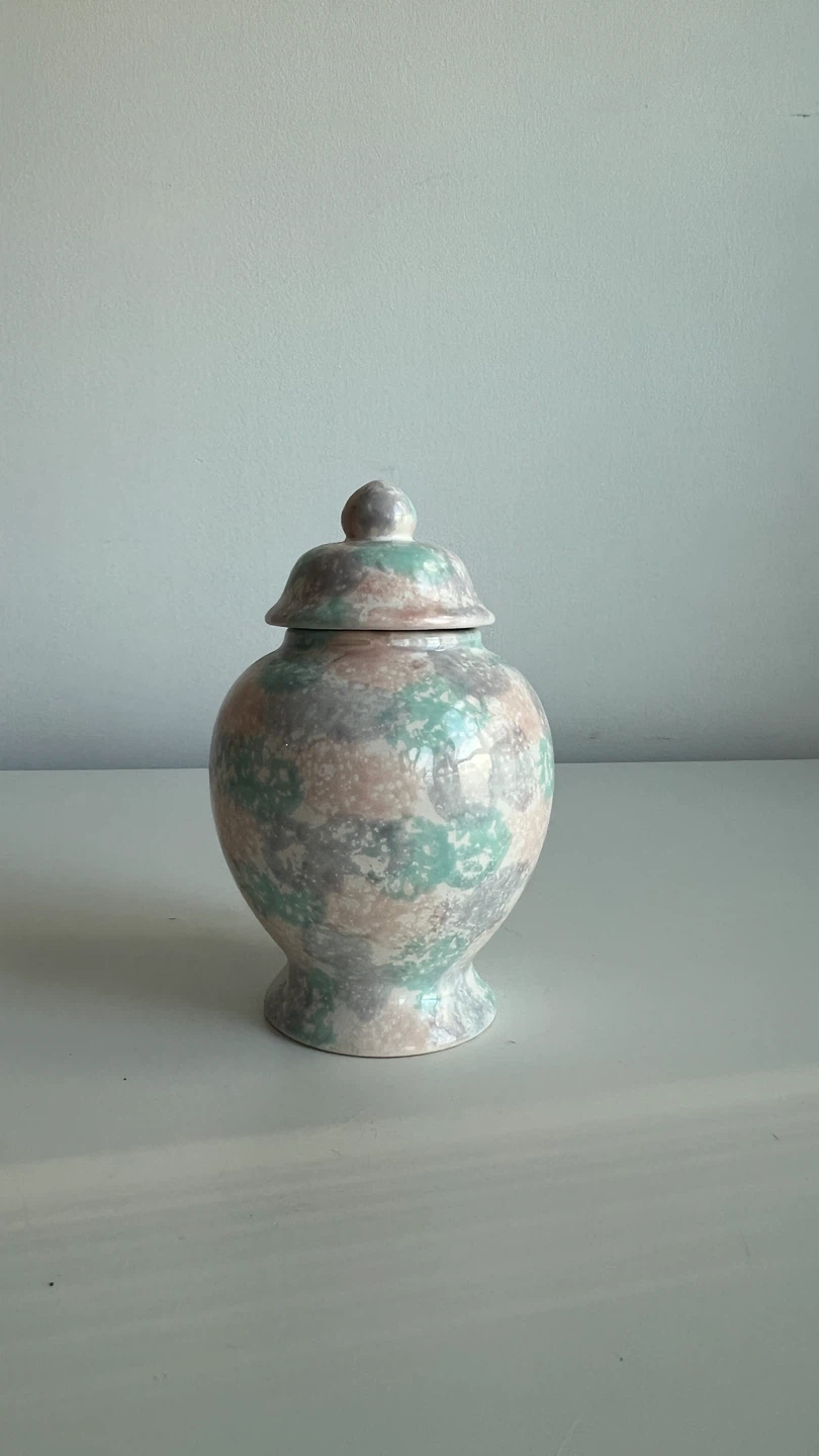 Decorative Ceramic Jar with Lid