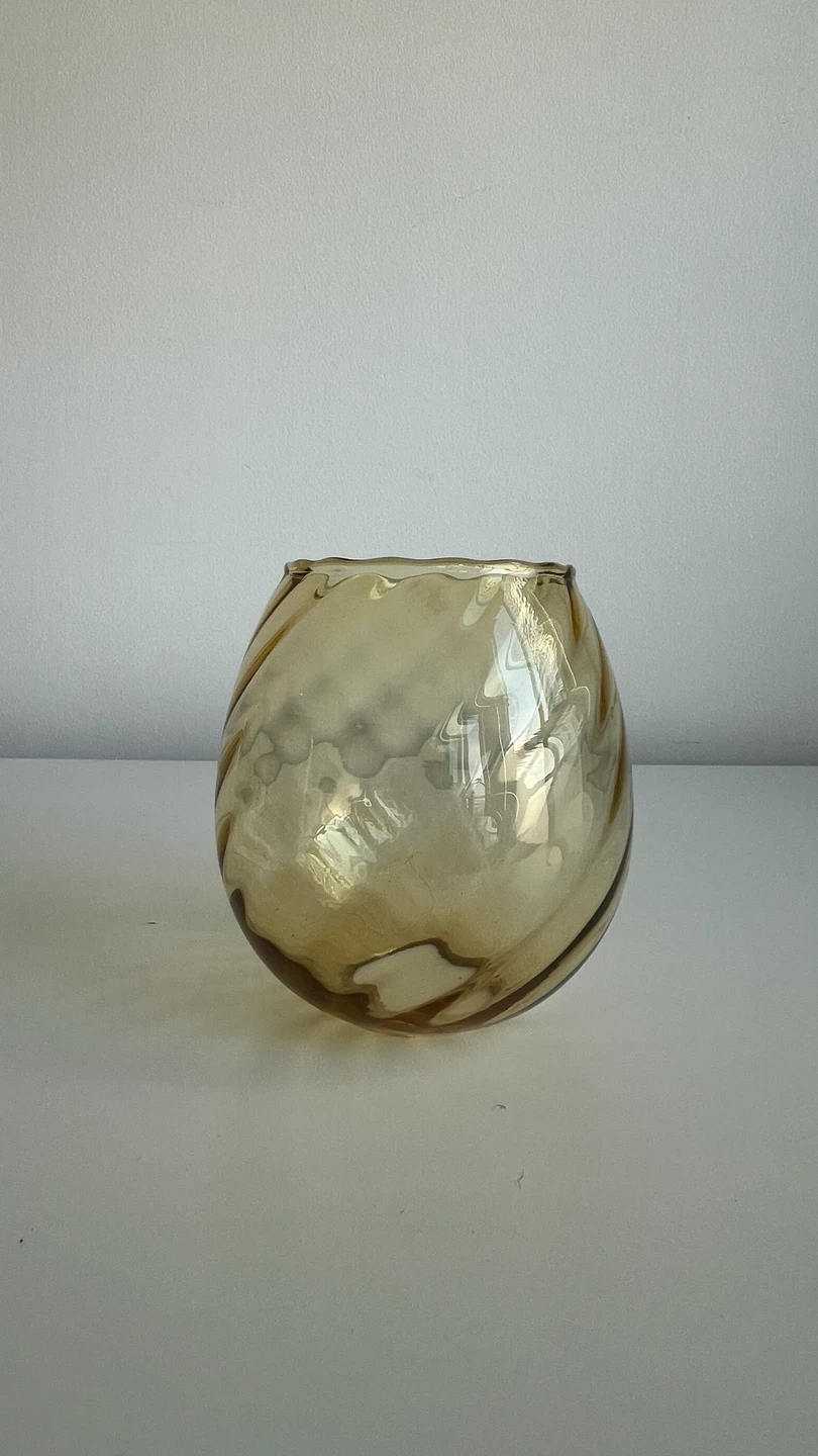 Amber Swirl Glass Lampshade
