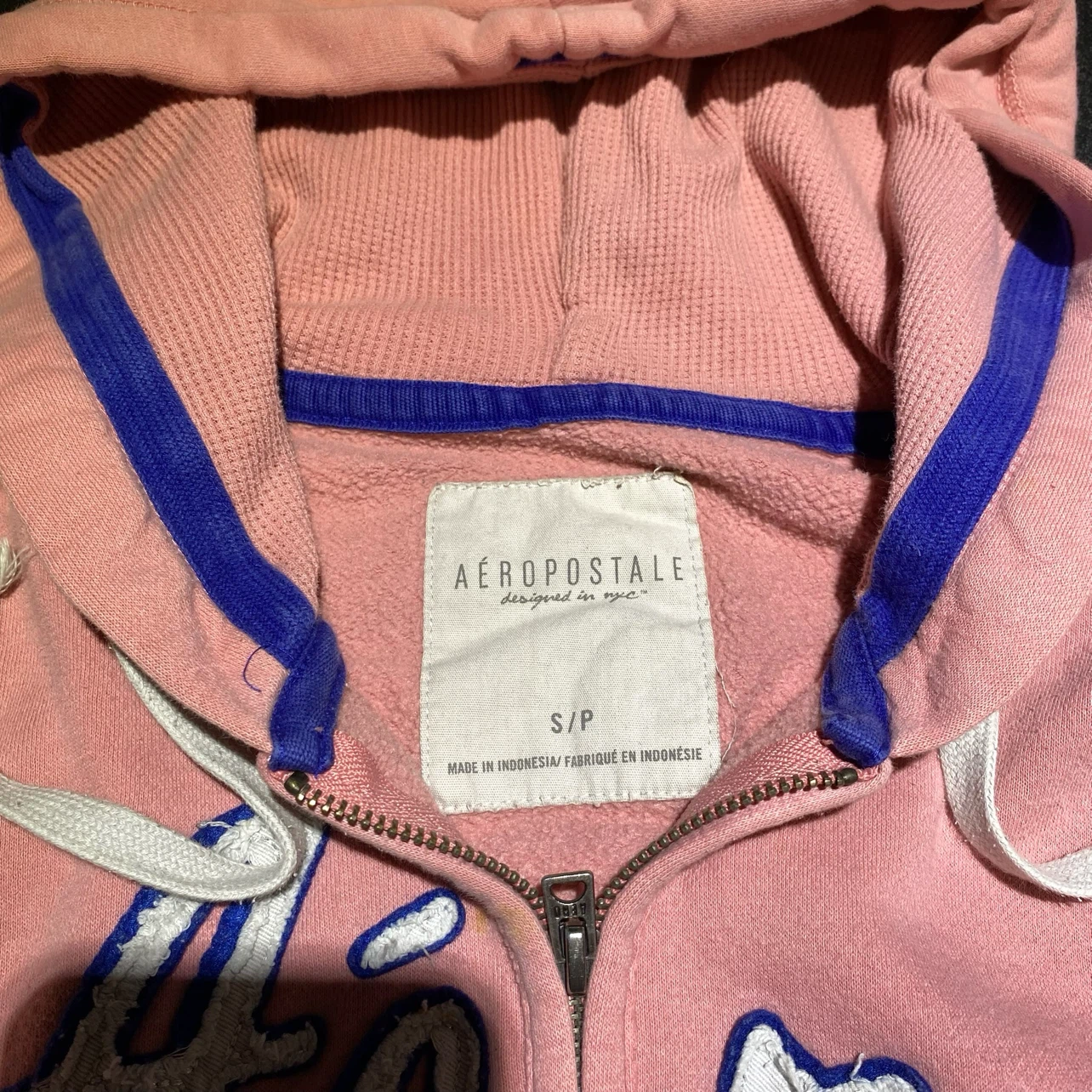 Aéropostale Pink Zip-Up Hoodie - photo 3