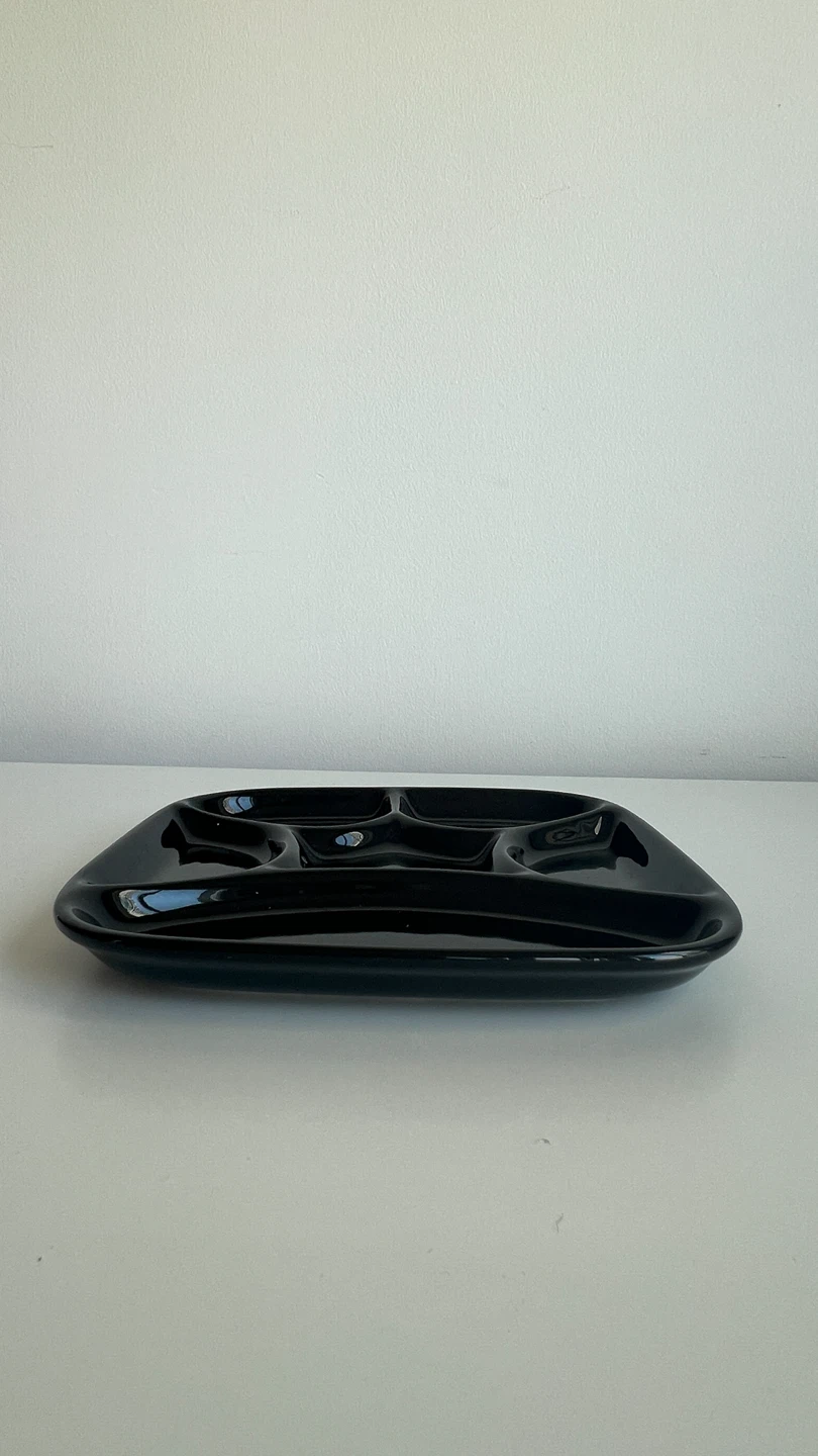 Black Divided Serving Tray - photo 2