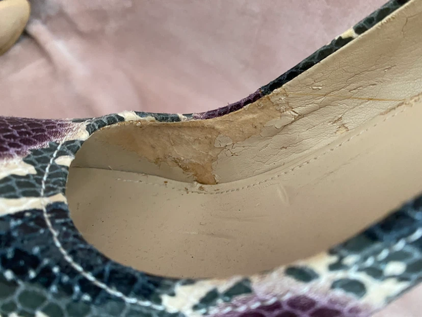 Calvin Klein Snakeskin Platform Heels - photo 4