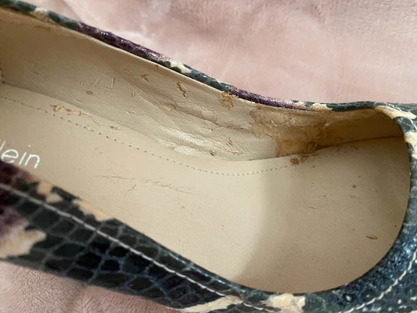 Calvin Klein Snakeskin Platform Heels - photo 5