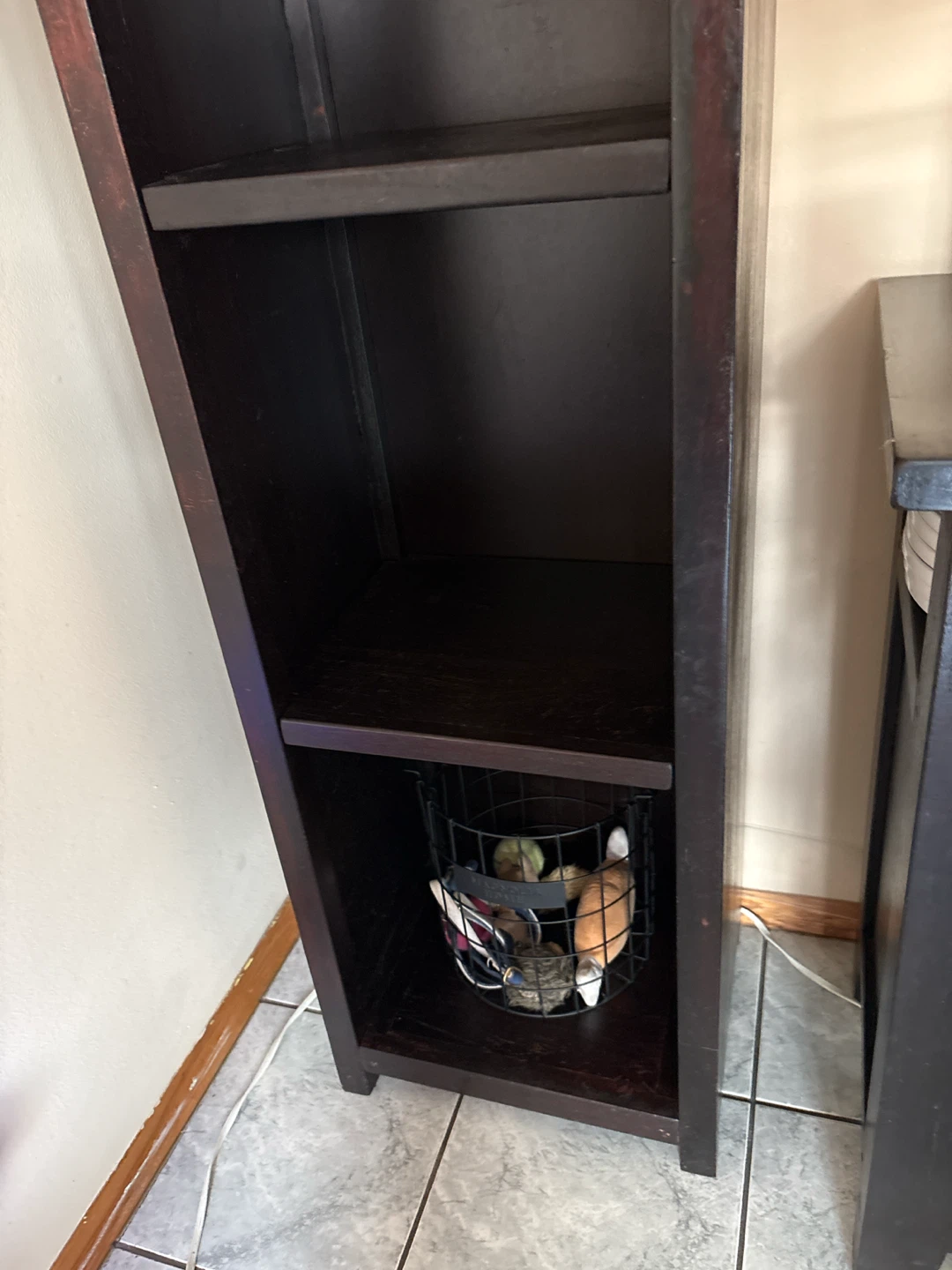 Dark Brown Wood Bookshelf World Market - photo 3