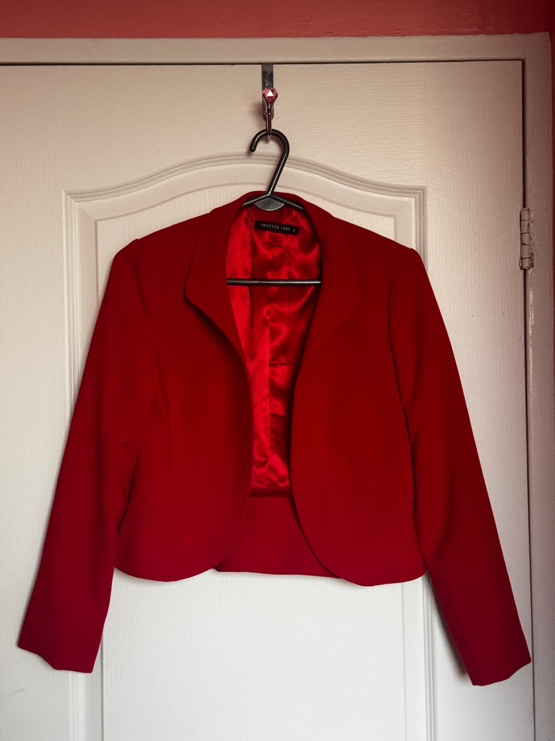 Red cropped / short blazer Joeffer Caoc size 2