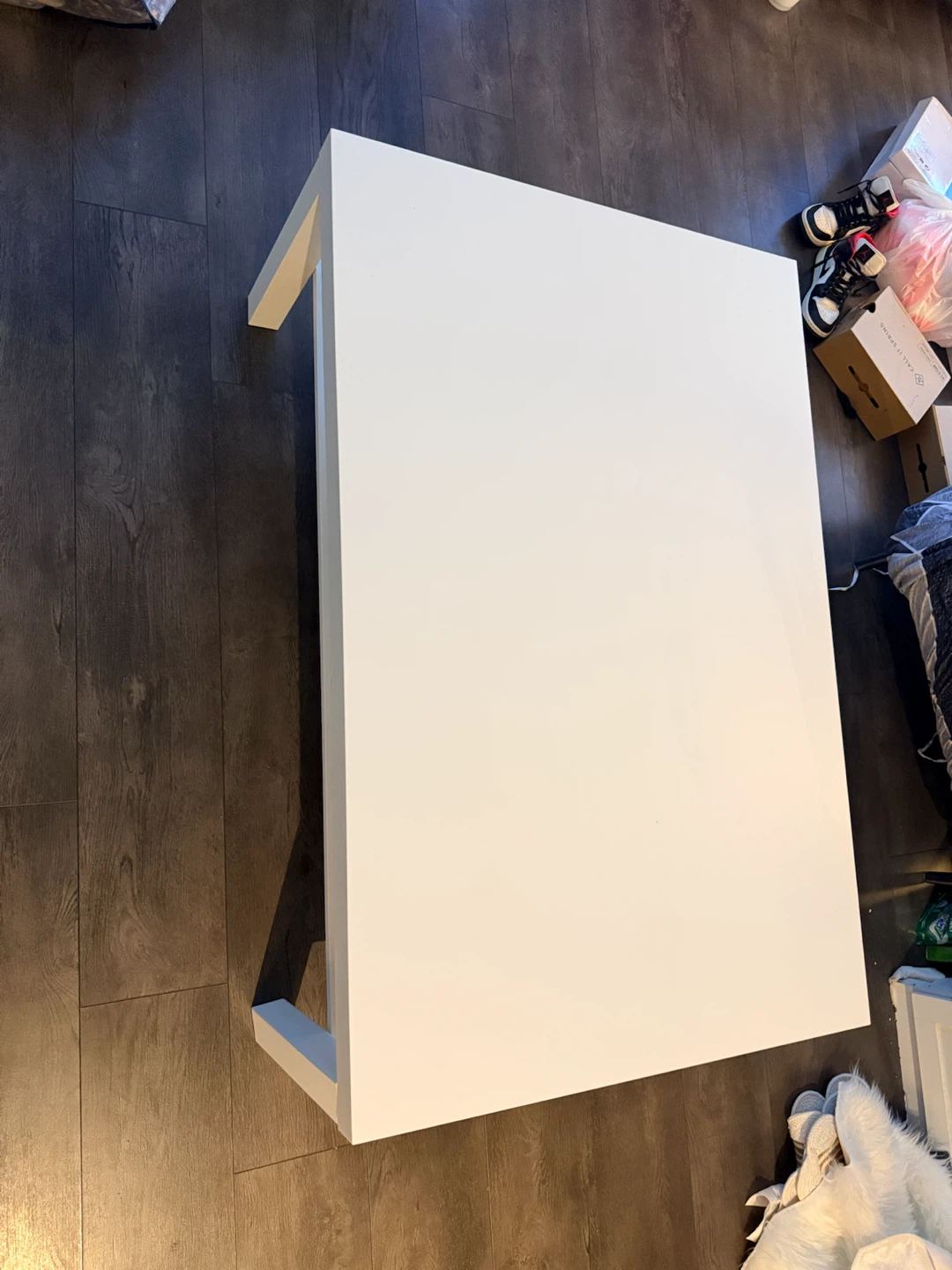 Ikea White Coffee Table with Shelf - photo 3
