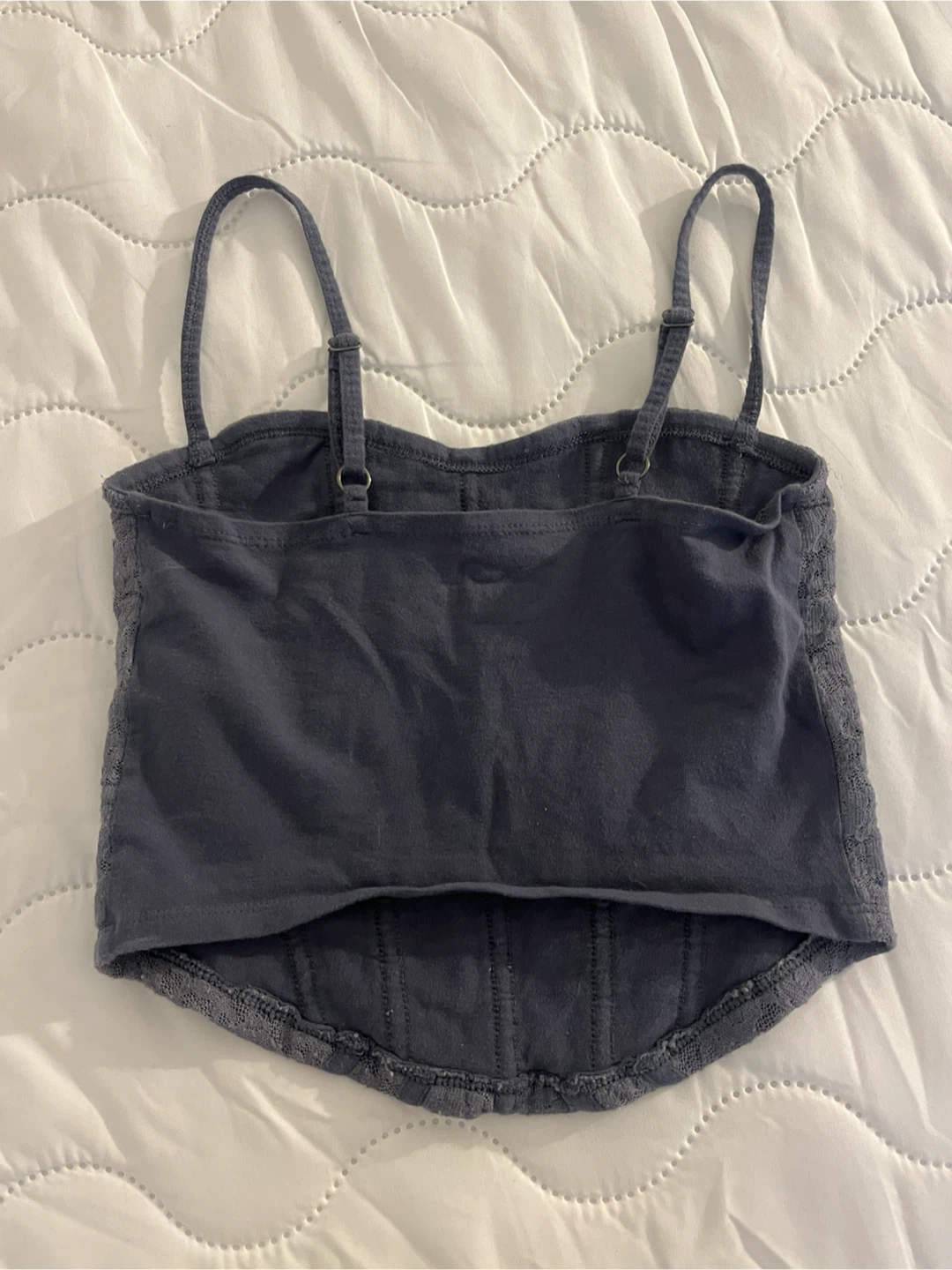 Hollister Blue Corset-style Lace Tank Top - photo 2