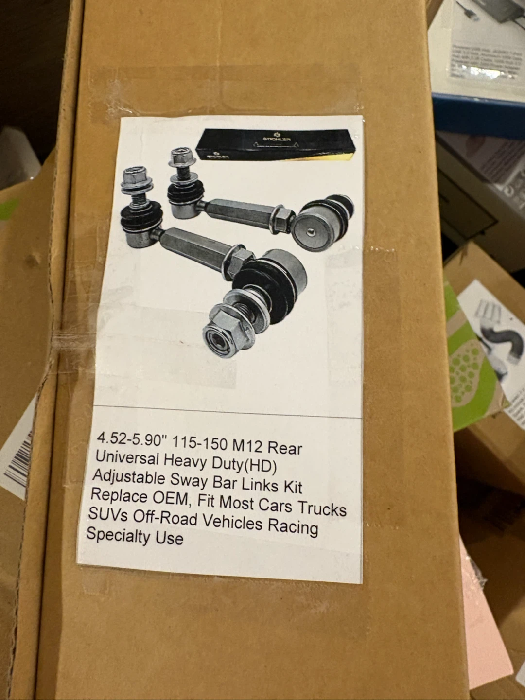 Steering 4.52-5.90" M12 Rear Adjustable Sway Bar Links Kit