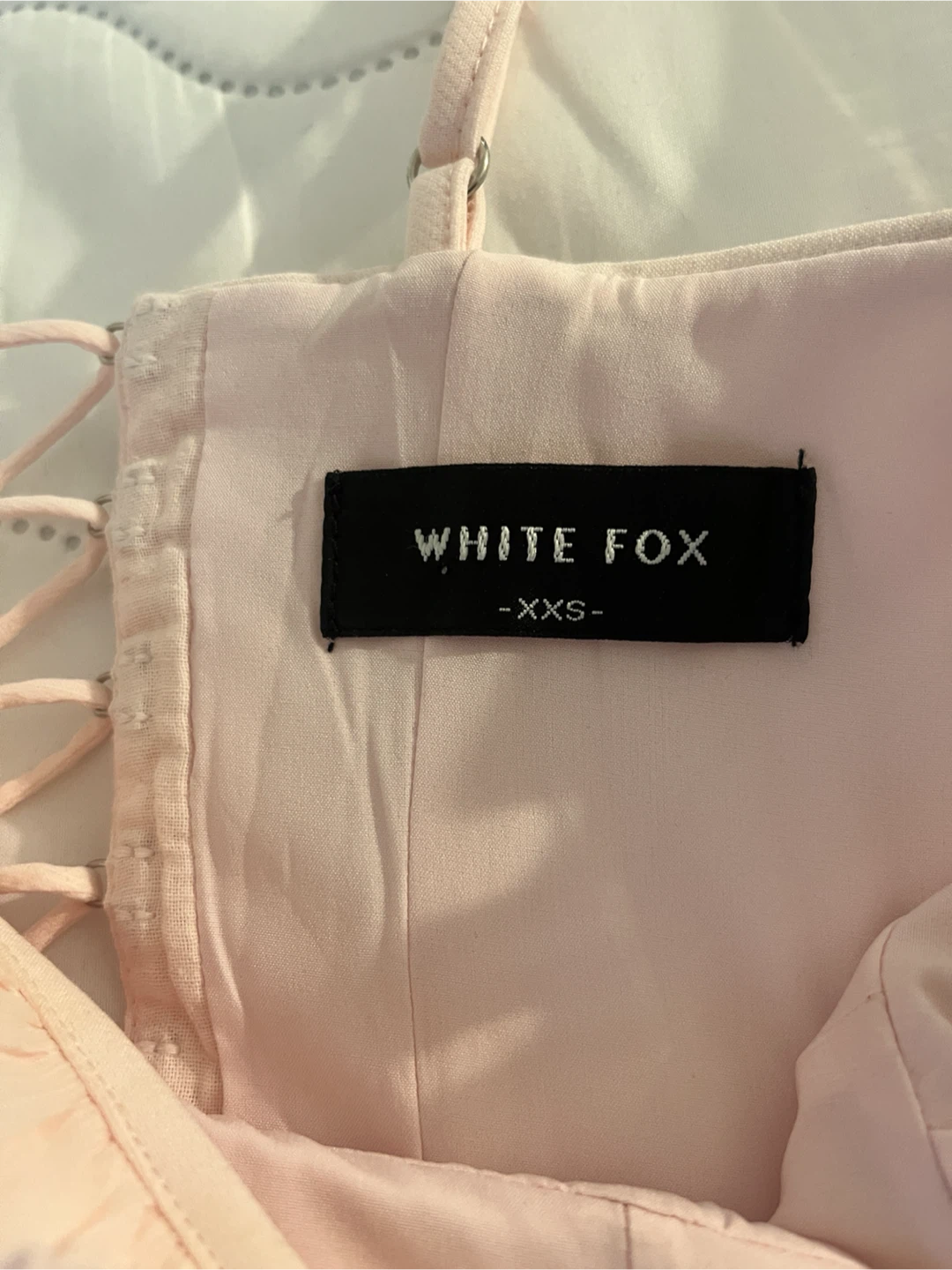 White Fox Angel Wings Bustier in Baby Pink - photo 3