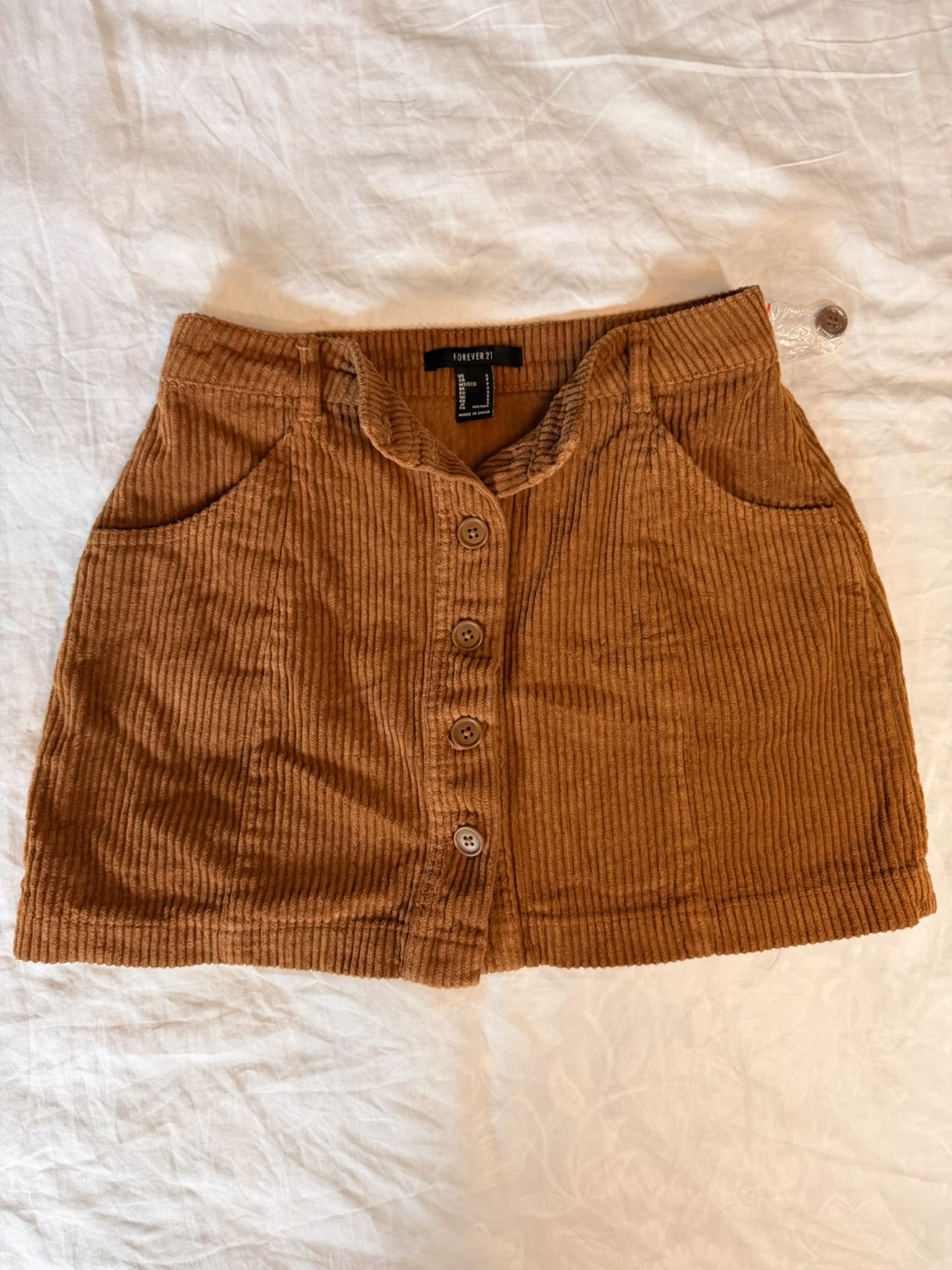 Forever 21 Corduroy Button-Up Mini Skirt - photo 2