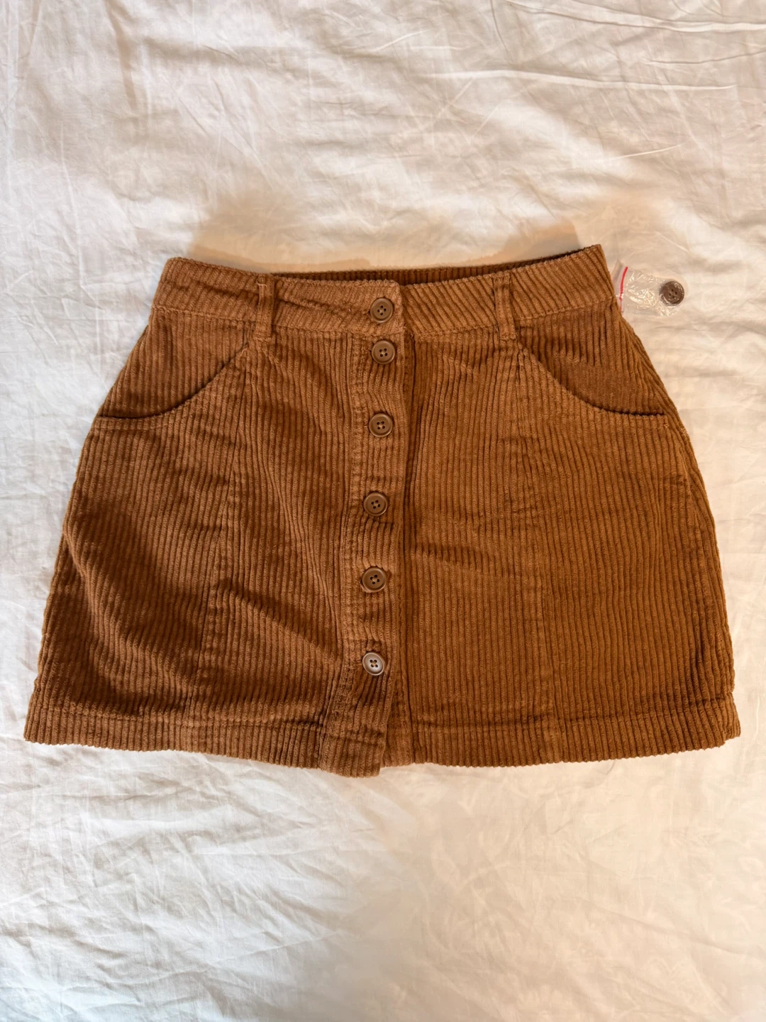 Forever 21 Corduroy Button-Up Mini Skirt - photo 3