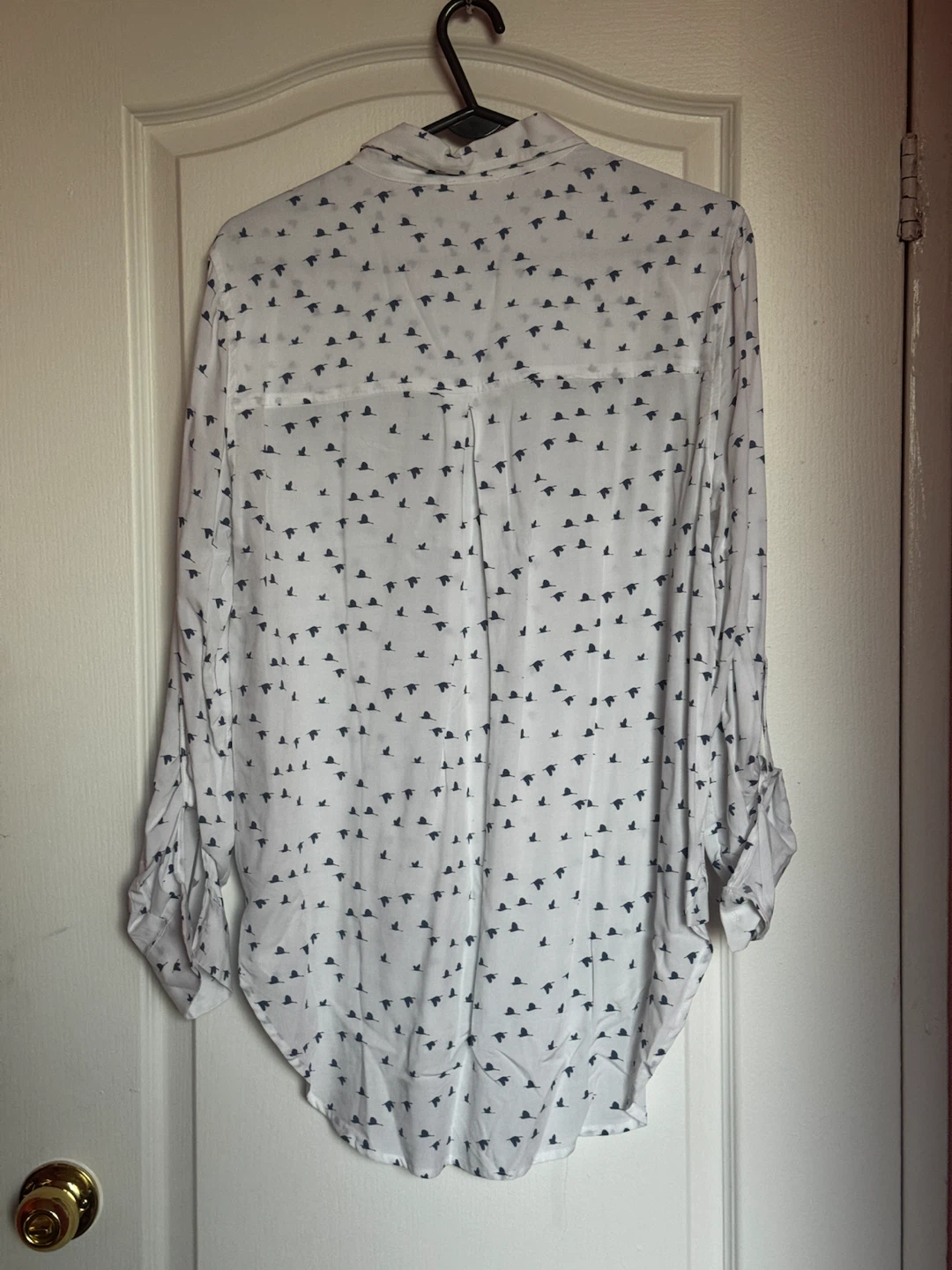 White Spotted Medium Size Long Blouse Jane and Dilany - photo 2