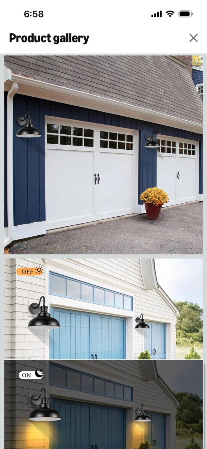 New - 3 pack Outdoor Barn Light Fixture! - photo 2