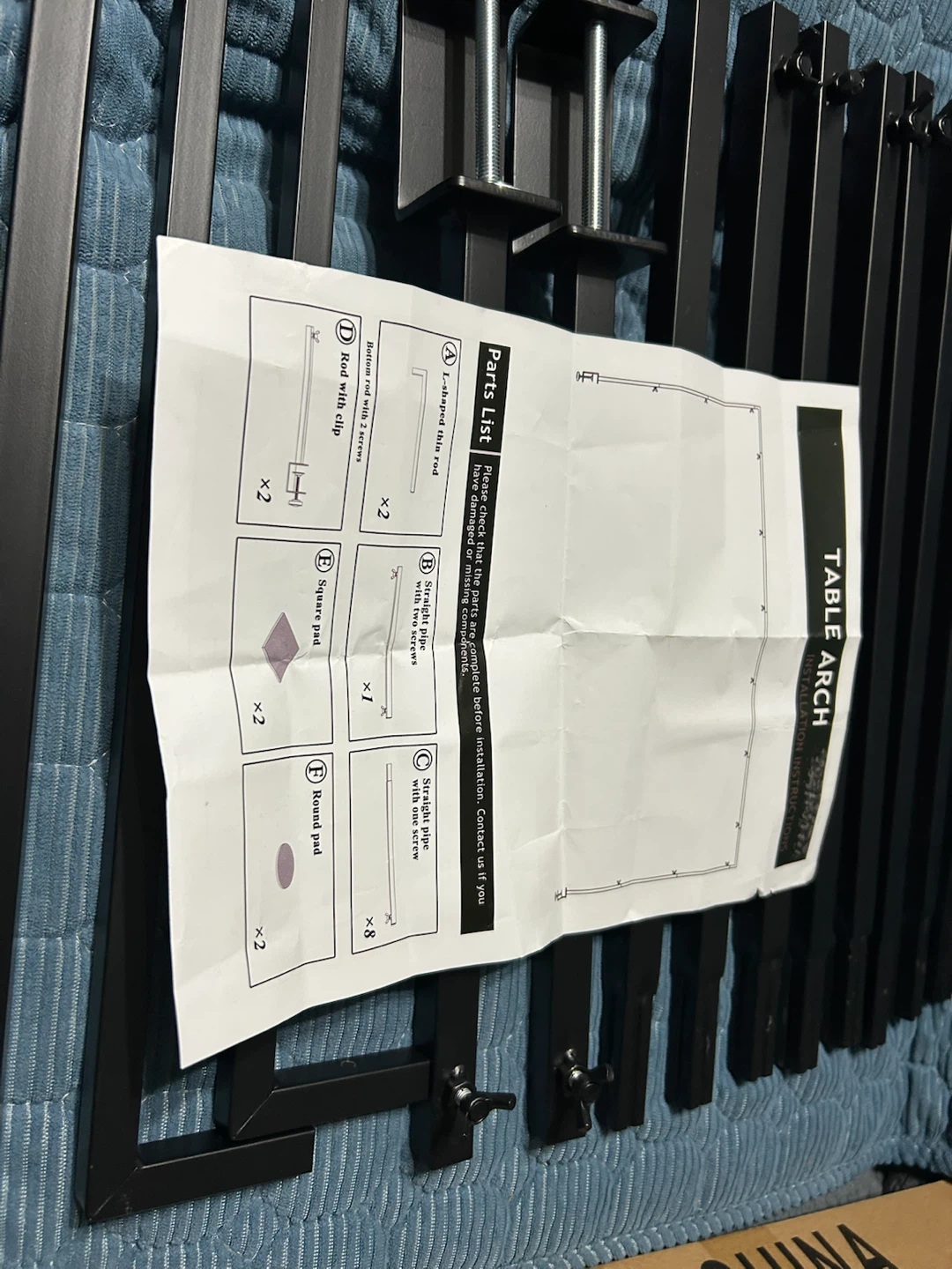 New-Black Table Arch Stand Kit! - photo 4