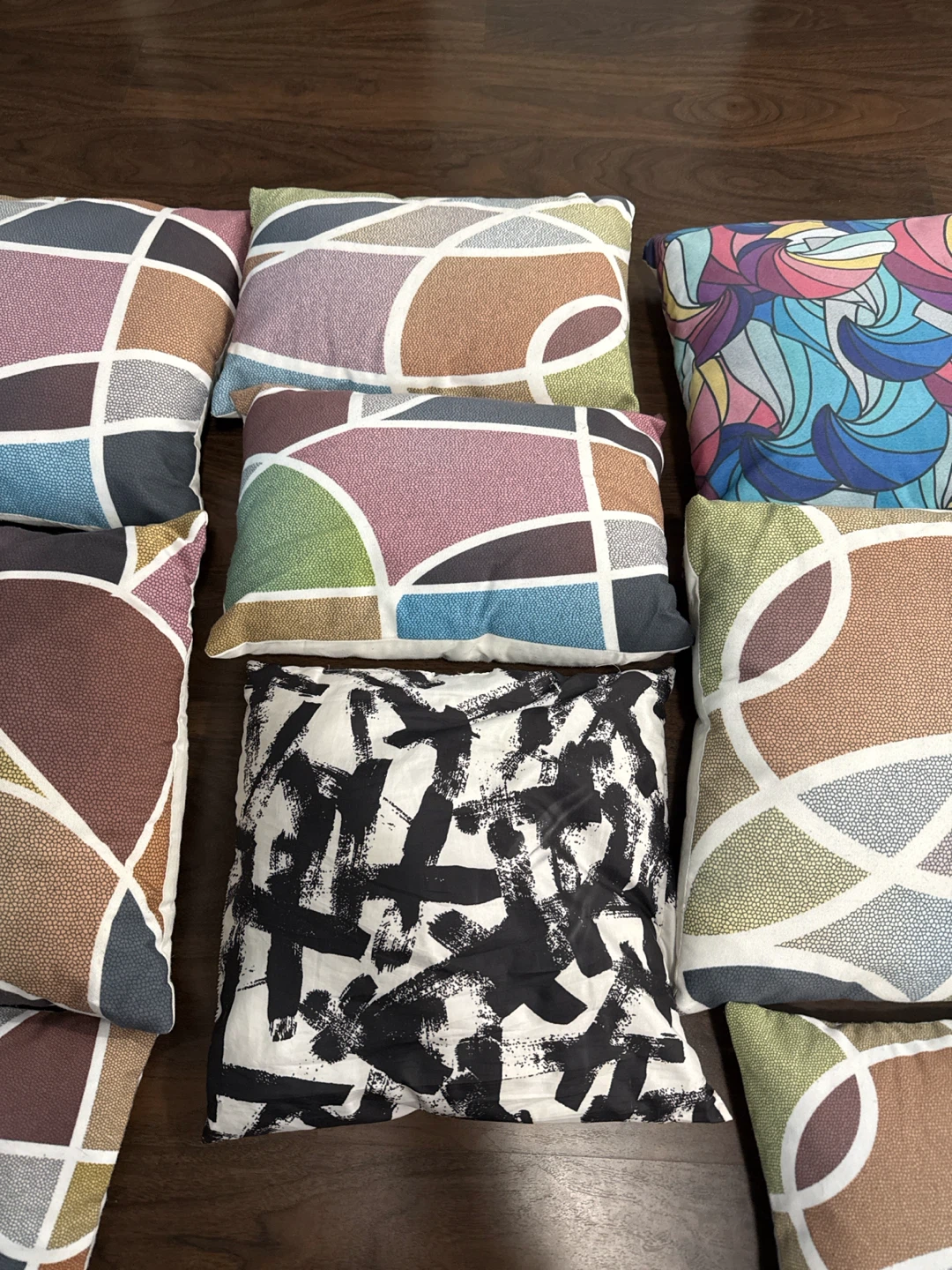 Set of 9 Decorative Throw Pillows with cover - photo 3