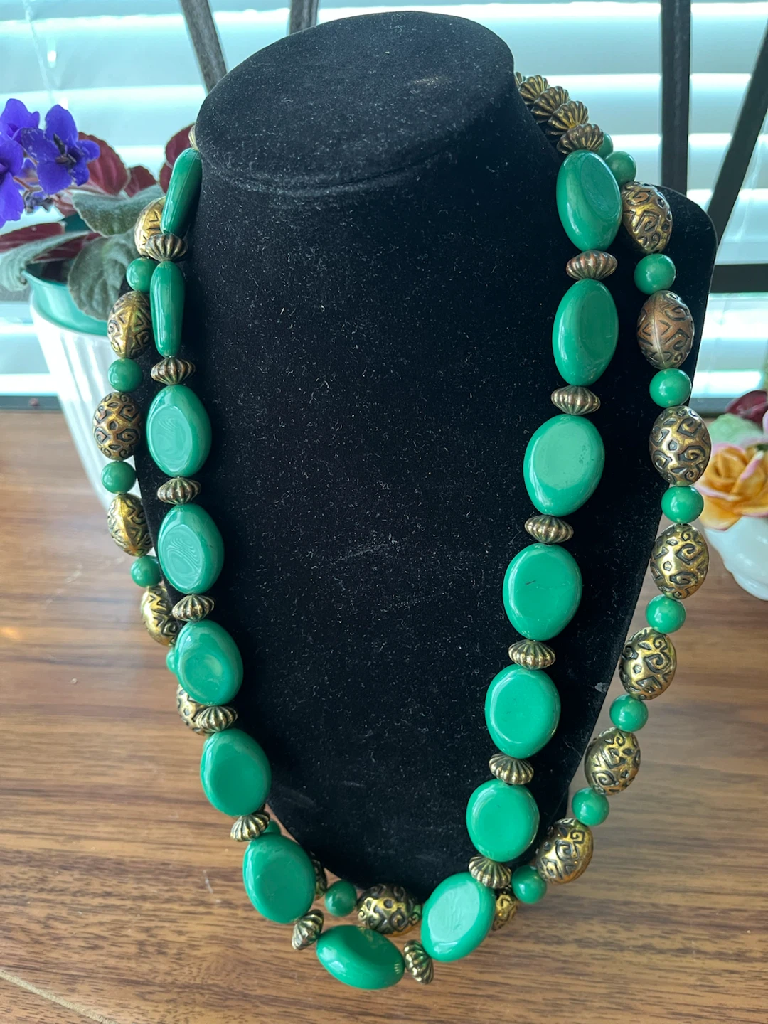 Stunning Green Bead Necklace