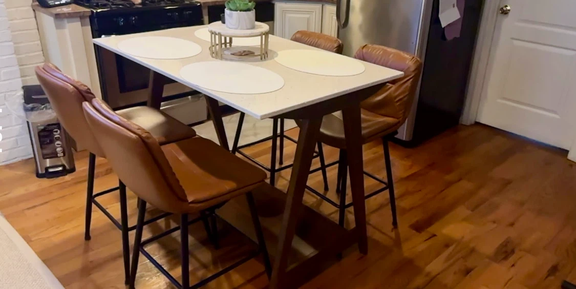 West Elm Mid-Century table and 4 chairs