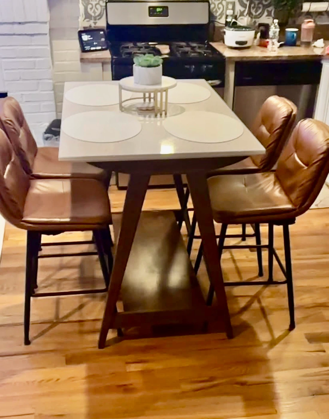 West Elm Mid-Century table and 4 chairs - photo 2