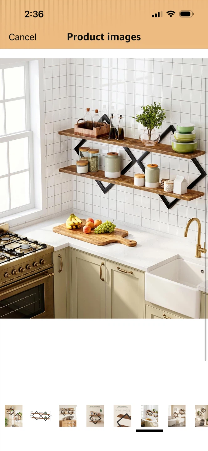 New-Set of 2 Diamond-Shaped Wall Shelves - photo 4
