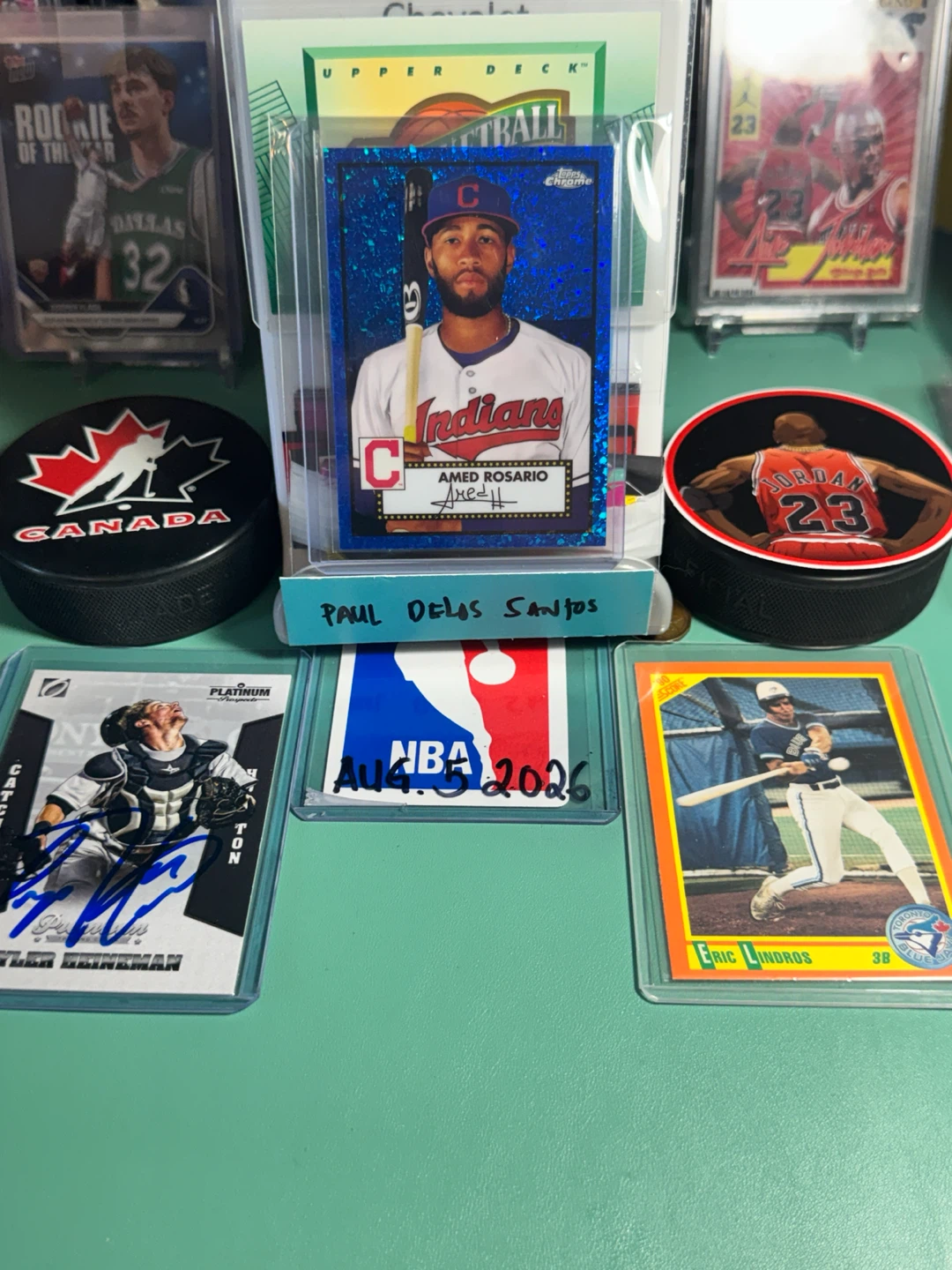 Amed Rosario Cleveland Indians Topps Chrome Baseball Card