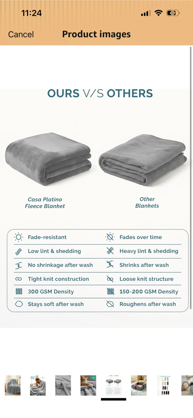 New-Casa Platino Fleece Blanket - photo 5