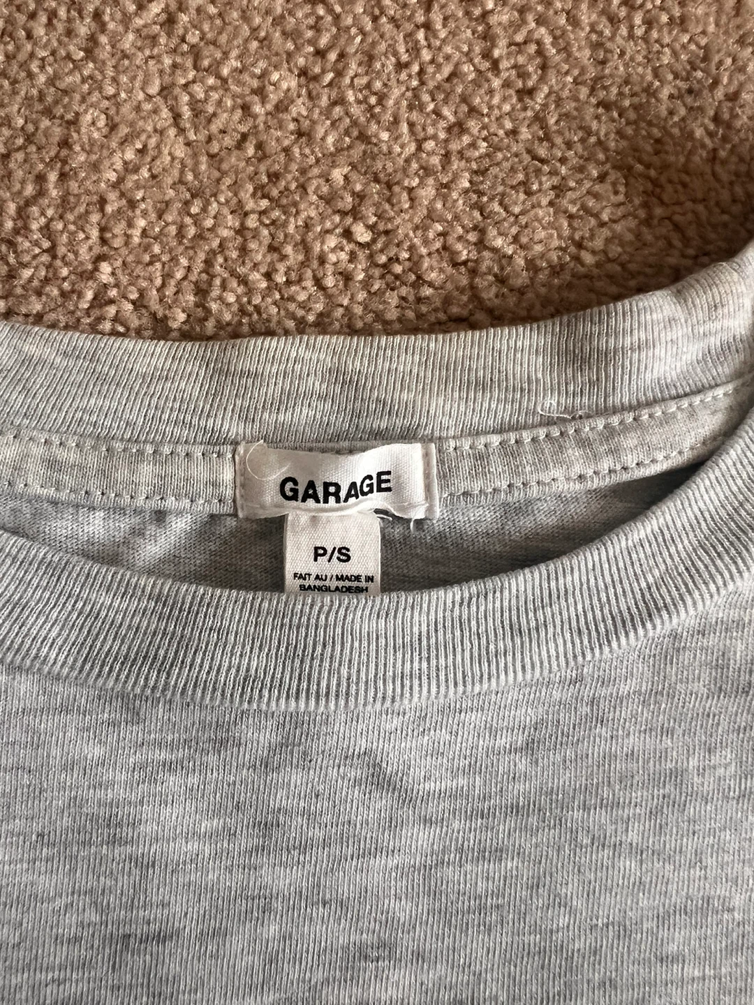 Garage Grey Cropped T-Shirt - photo 3