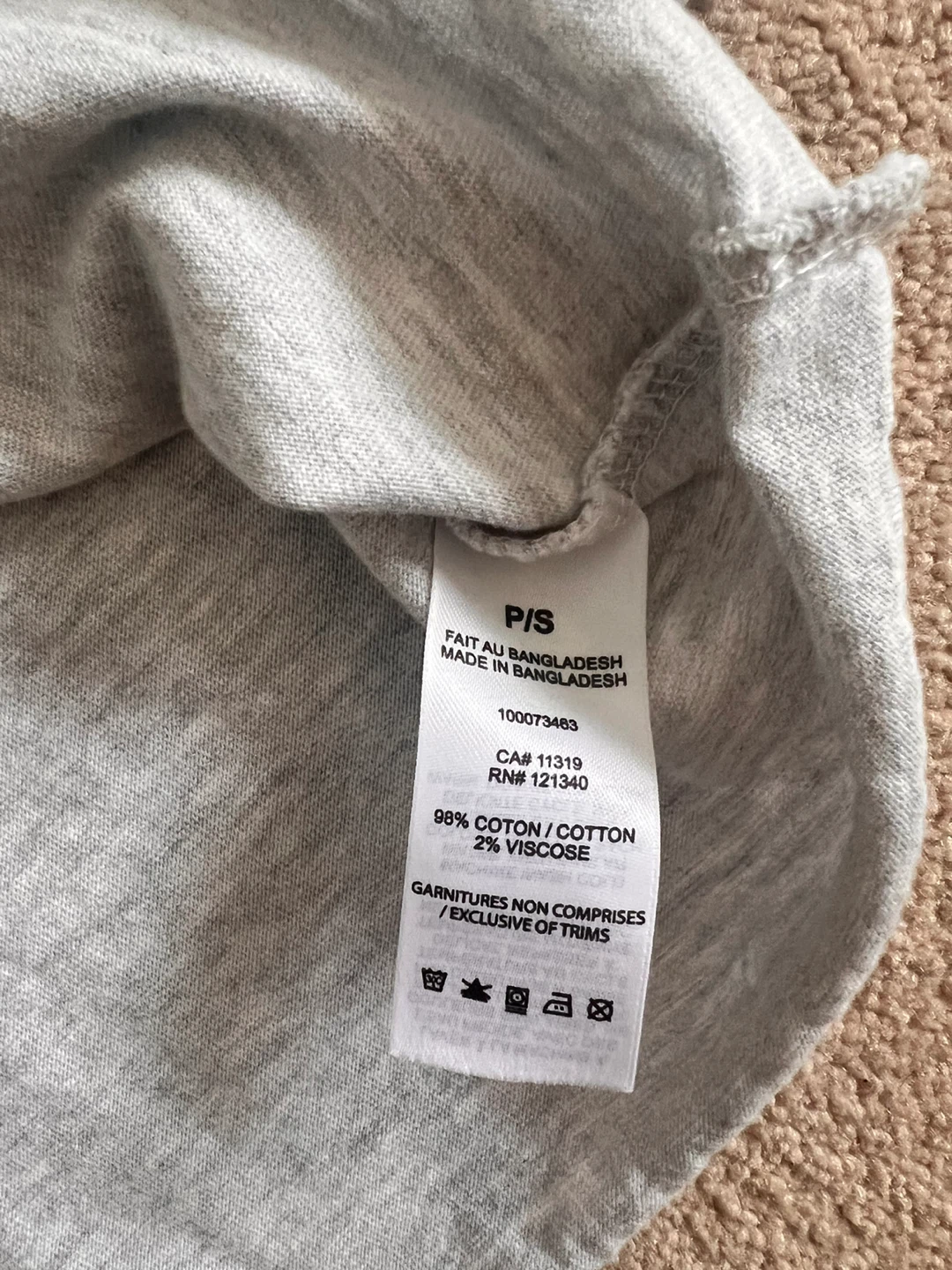 Garage Grey Cropped T-Shirt - photo 4