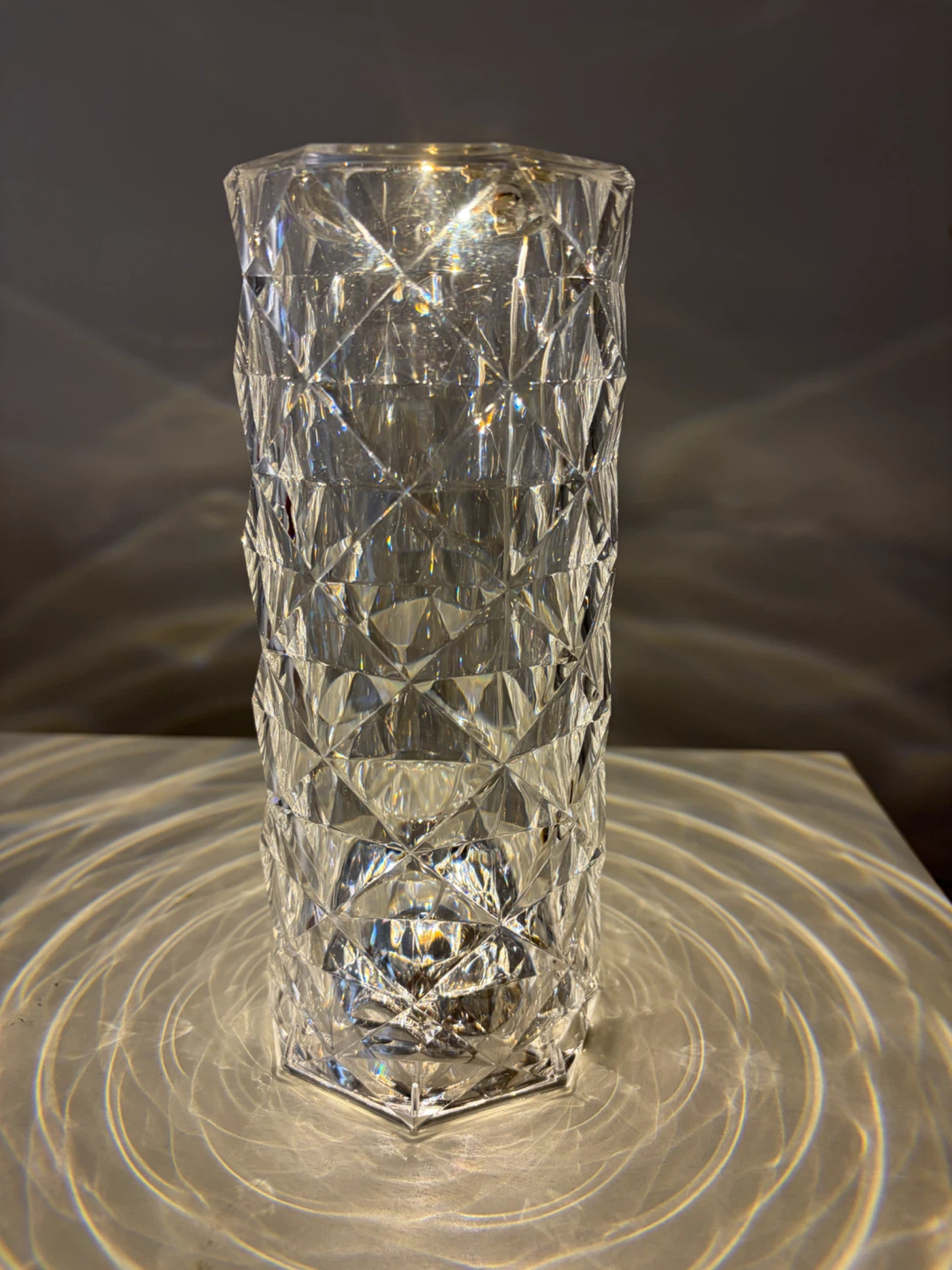 Rose Diamond Table Lamp - USB Charging Touch Lamp