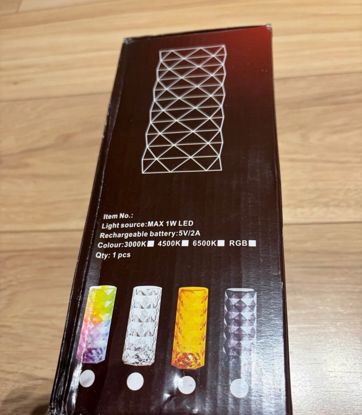 Rose Diamond Table Lamp - USB Charging Touch Lamp - photo 3